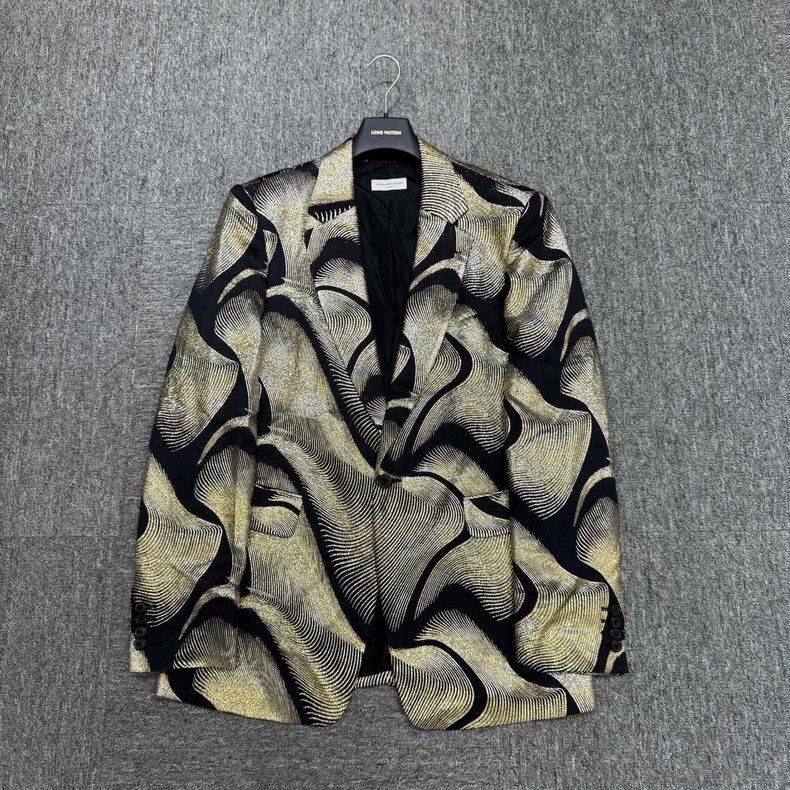 Dries Van Noten Dries Van Noten Optical Swirl Blazer Size US L / EU 52-54 / 3 - 1 Thumbnail