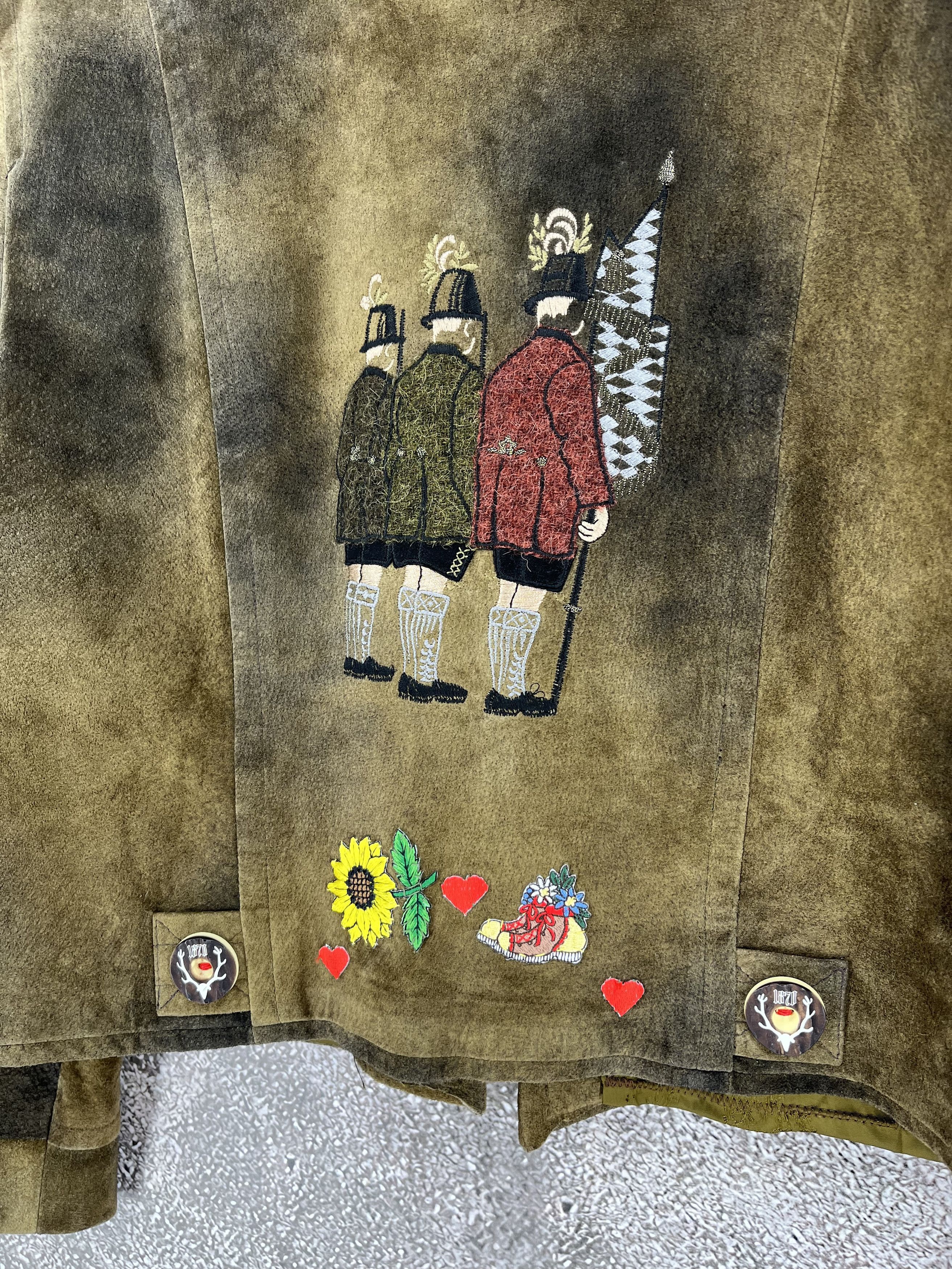 Julius Vintage Julius Lang Bavarian Leather Jacket Trachten Style Size S / US 4 / IT 40 - 13 Thumbnail