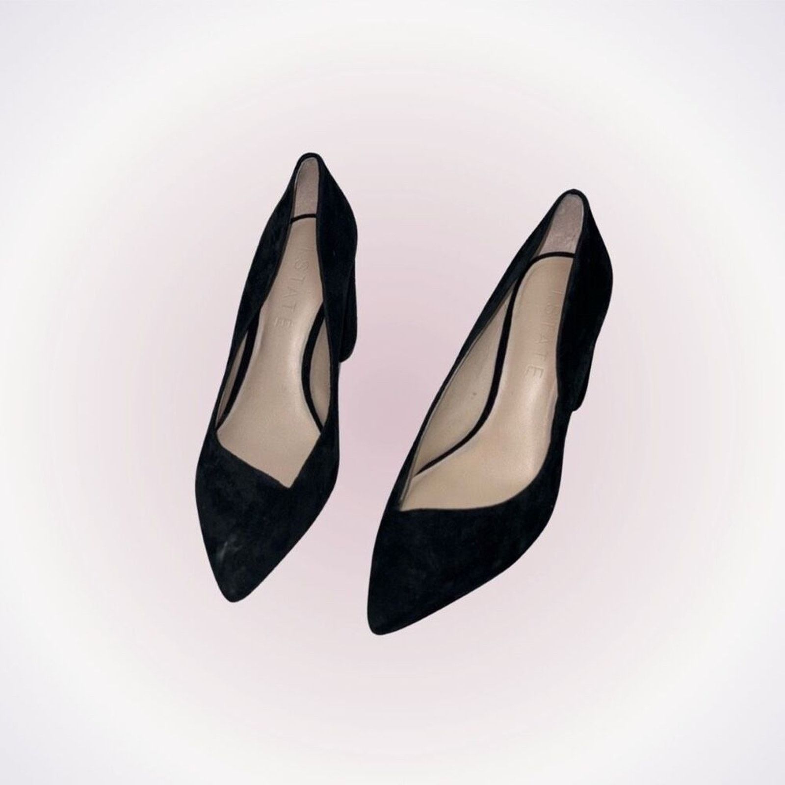 Other 1.State Black Asymmetric Pointed Toe Block Heel | Sz 8 Size US 8.5 / IT 38.5 - 1 Thumbnail