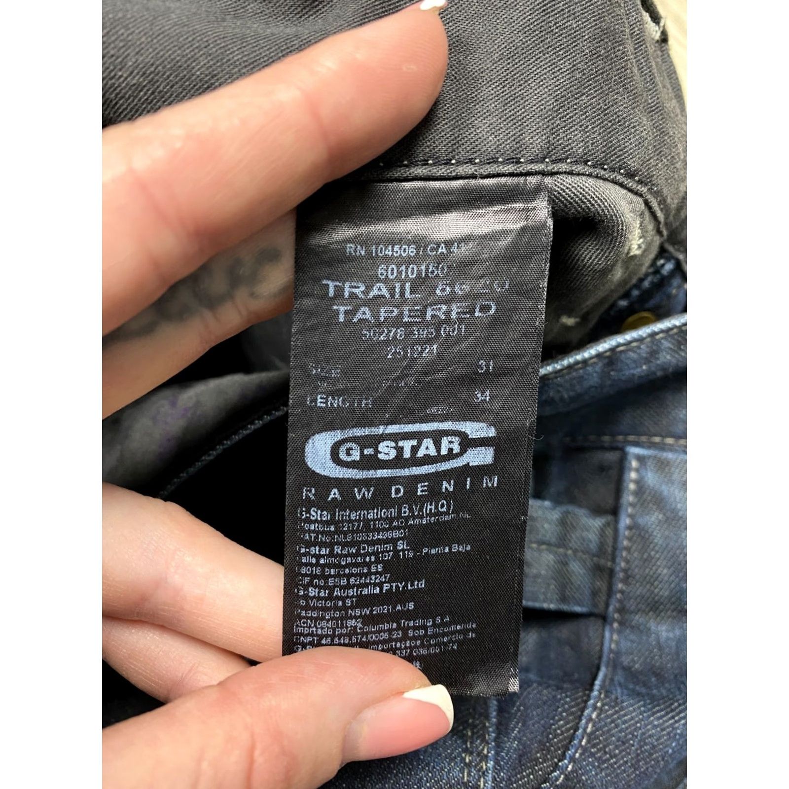 G-Star G Star Raw 5620 Jeans Denim Pants Vintage Double Knee Regular 31 Blue Men Jeans Size US 31 - 4 Thumbnail