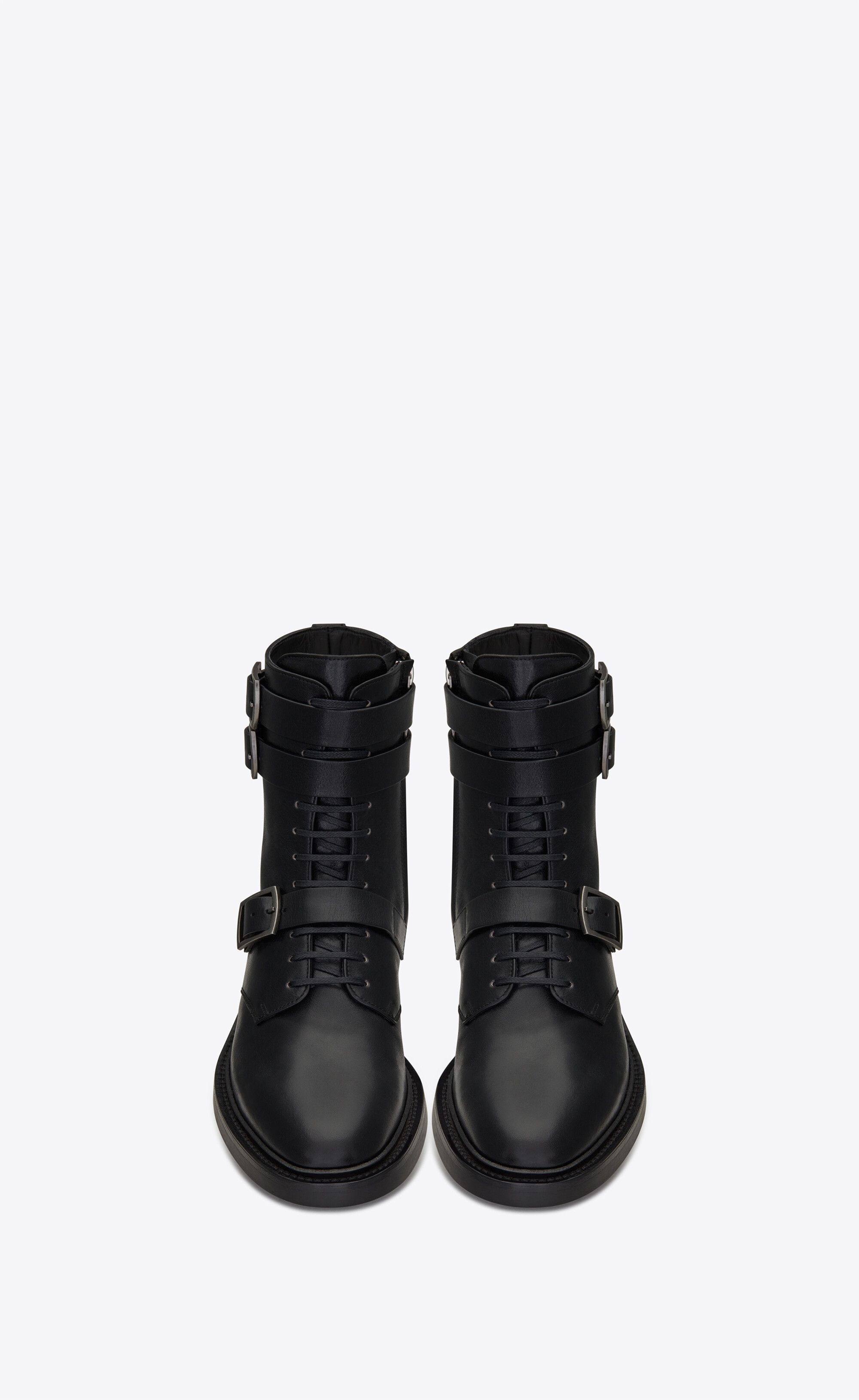 Saint Laurent Paris o1bcso1str1124 Army Booties in Black Size US 8.5 / IT 38.5 - 4 Thumbnail