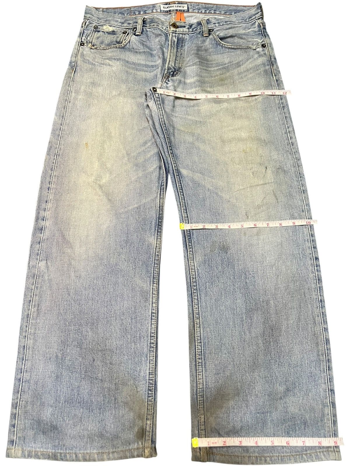 Levi's Vintage 90s Levis 503 Mud Wash Distress Baggy Jeans Size US 35 - 8 Thumbnail