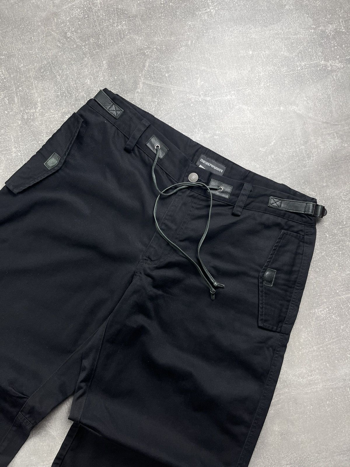Emporio Armani Emporio Armani Technical Cargo Pants Black Size 50 Size US 34 / EU 50 - 9 Thumbnail