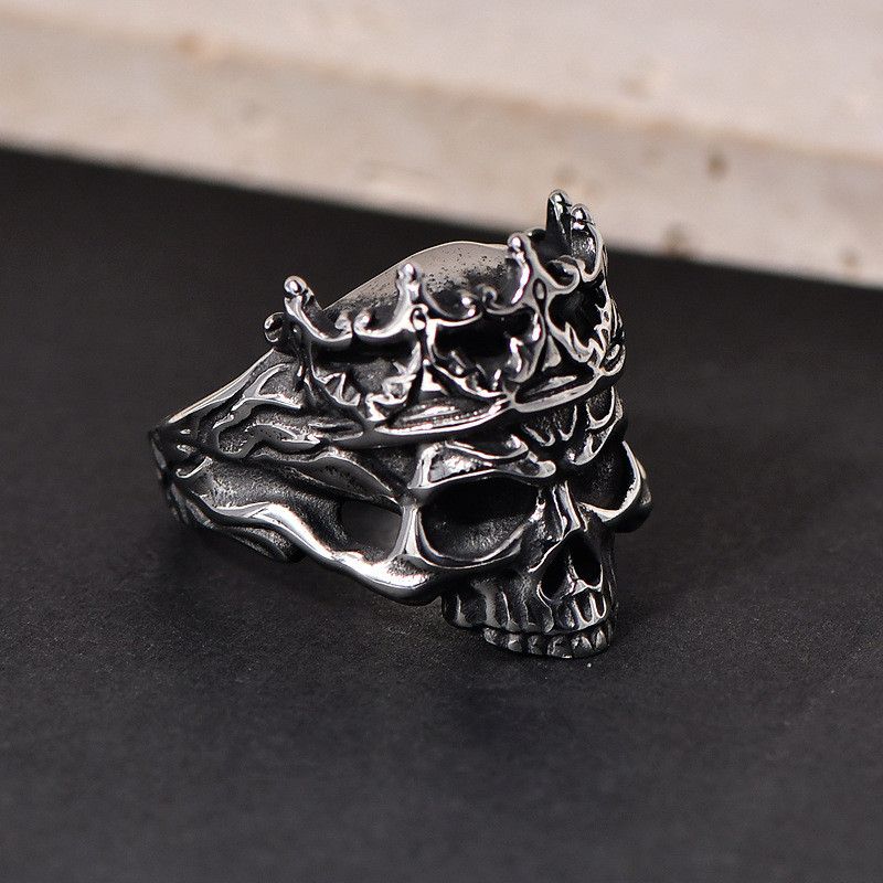 Jewelry King Skull Halloween Men's Ring Size ONE SIZE - 4 Thumbnail