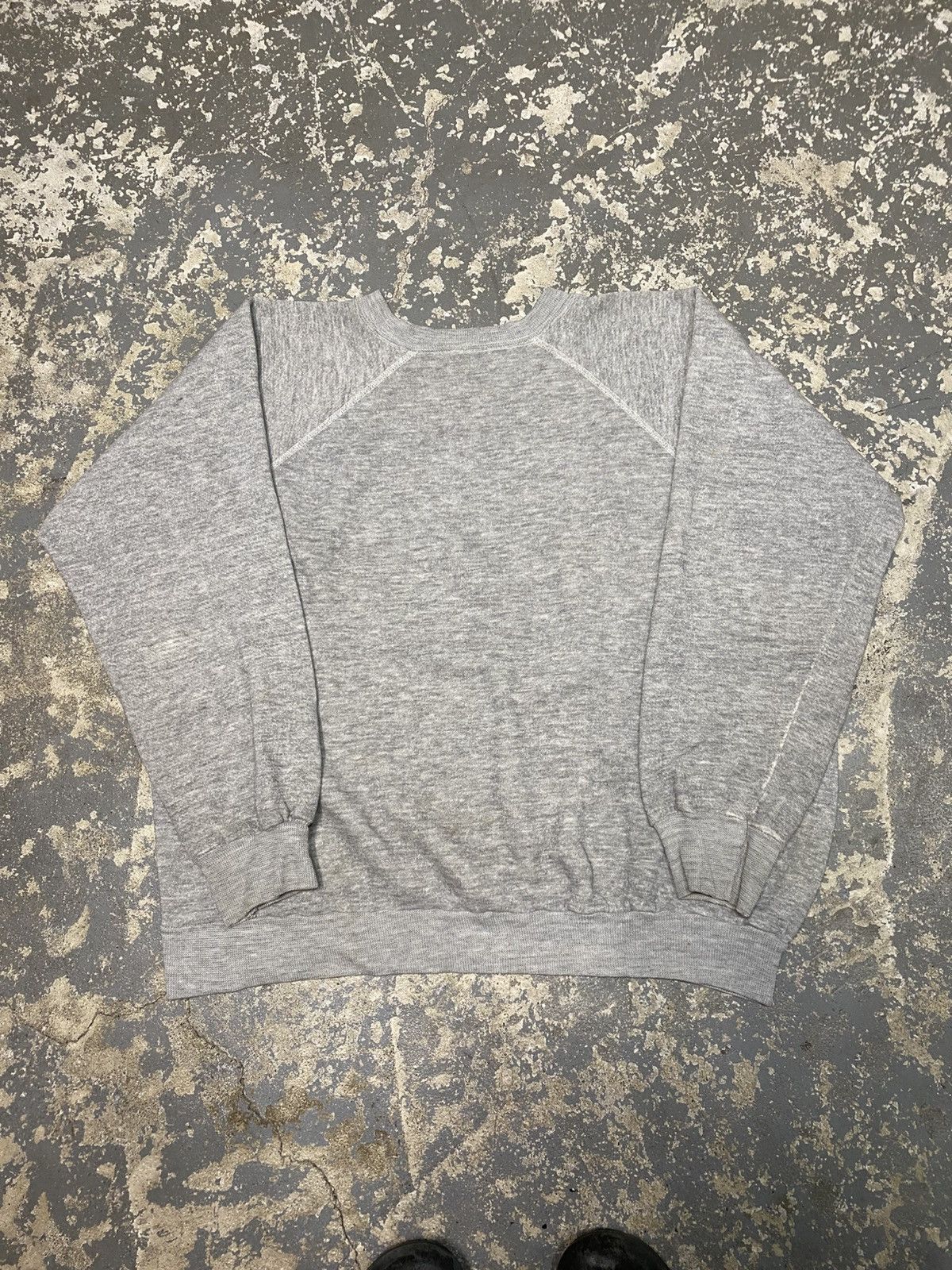Vintage True Vintage Blank Grey 70s Crewneck Sweatshirt Size US M / EU 48-50 / 2 - 1 Thumbnail