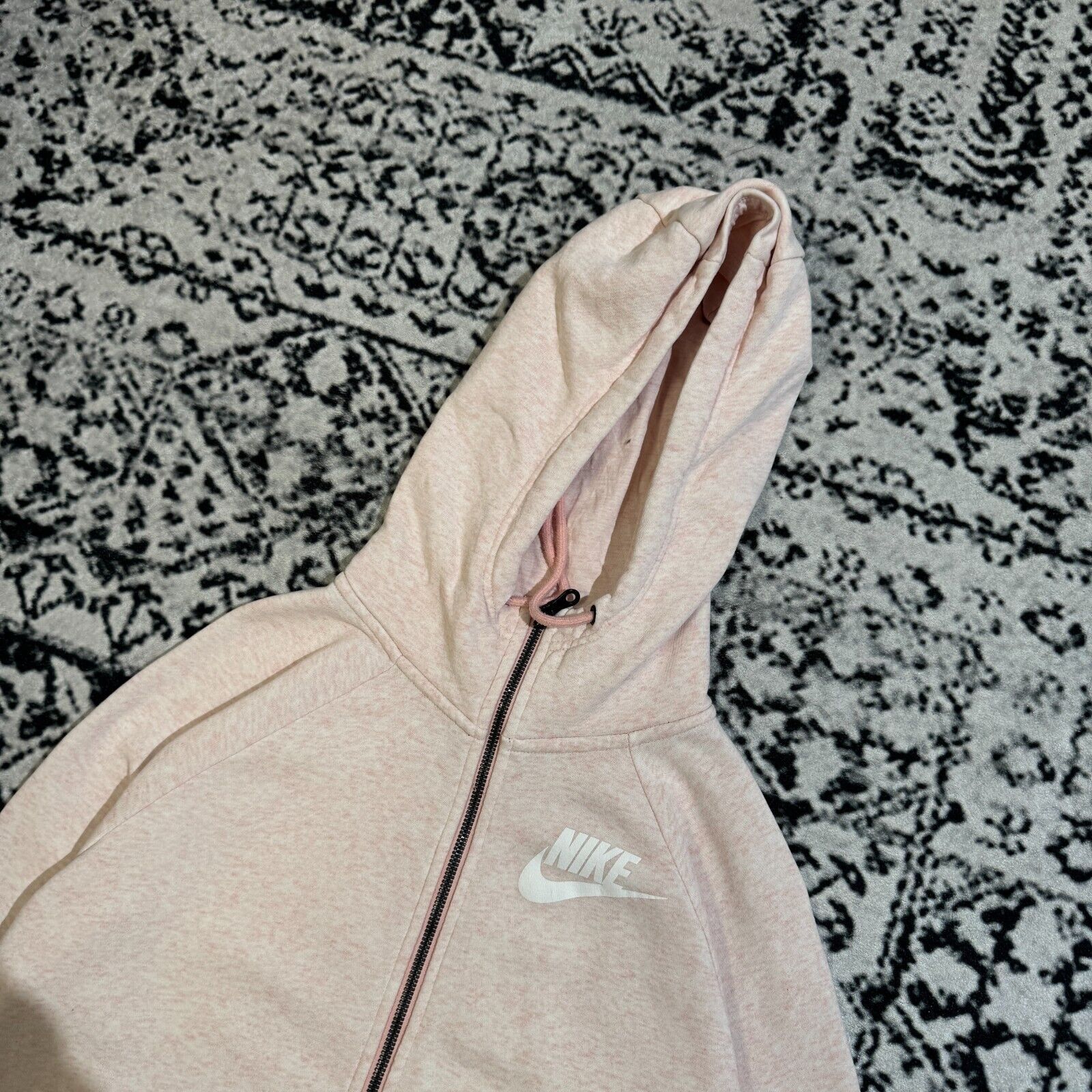 Nike × Vintage Vintage Nike Women's Pink Cotton Zip Hoodie Size S Tech Size US S / EU 44-46 / 1 - 7 Thumbnail