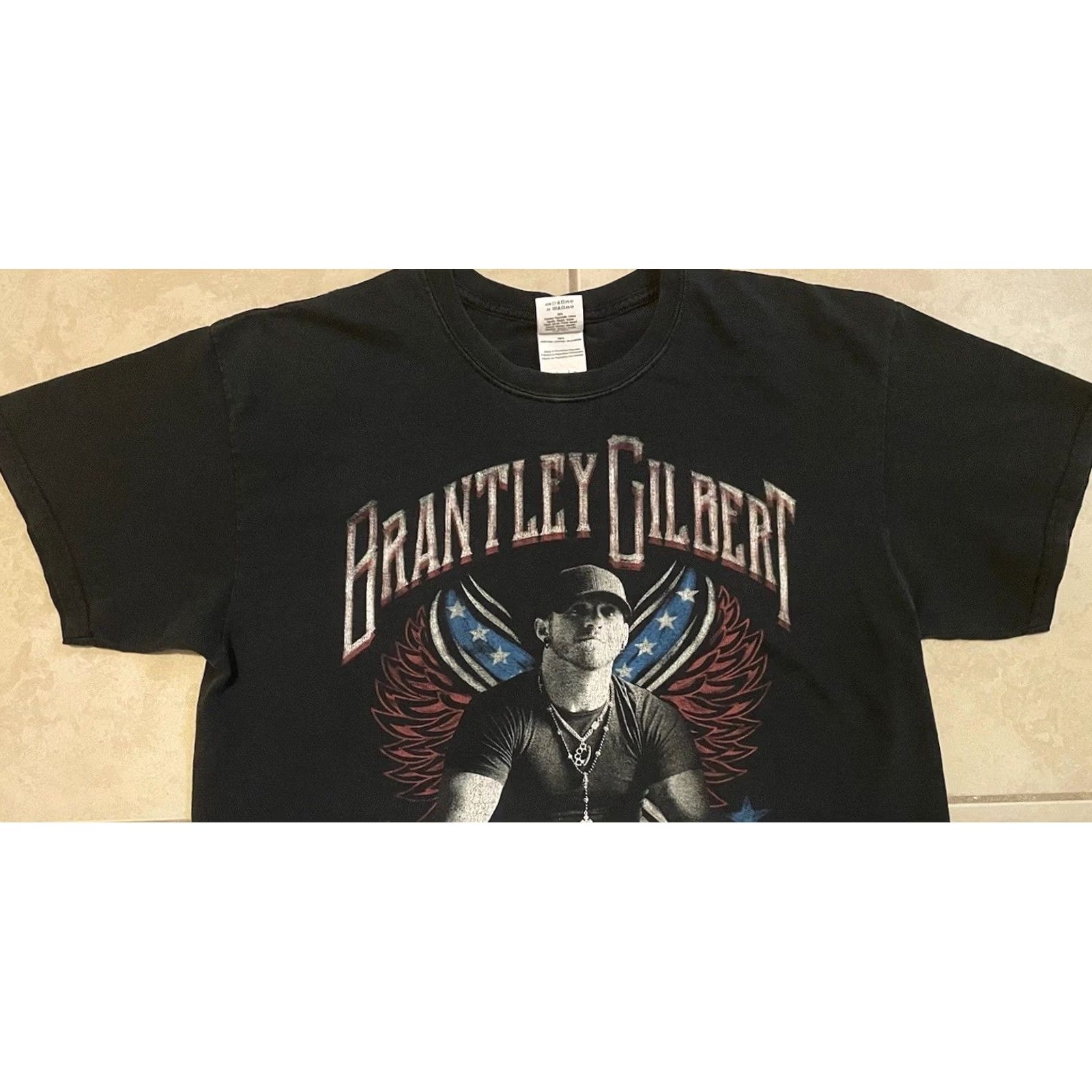Vintage Vtg Brantley Gilbert Tour Shirt L Concert Rock Grunge 90s Black Mens Size US L / EU 52-54 / 3 - 6 Thumbnail