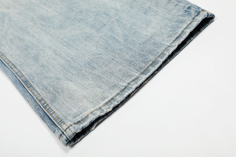 Vintage American street washed whiskered scimitar jeans for men Size US 32 / EU 48 - 6 Thumbnail