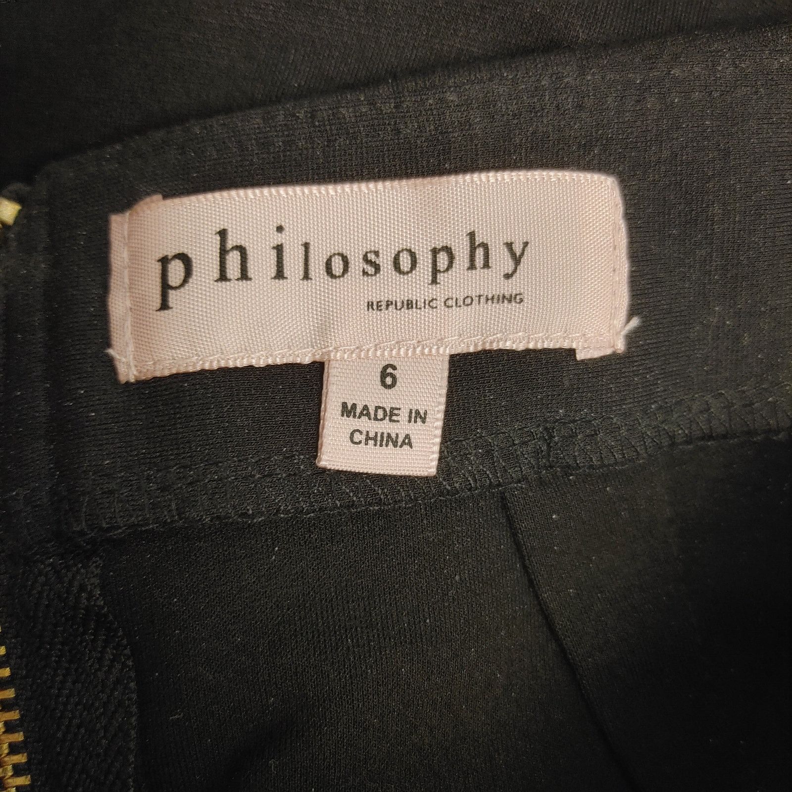 Other Philosophy Republic Clothing Women's 6 Black Pencil Skirt Size 28" / US 6 / IT 42 - 3 Thumbnail