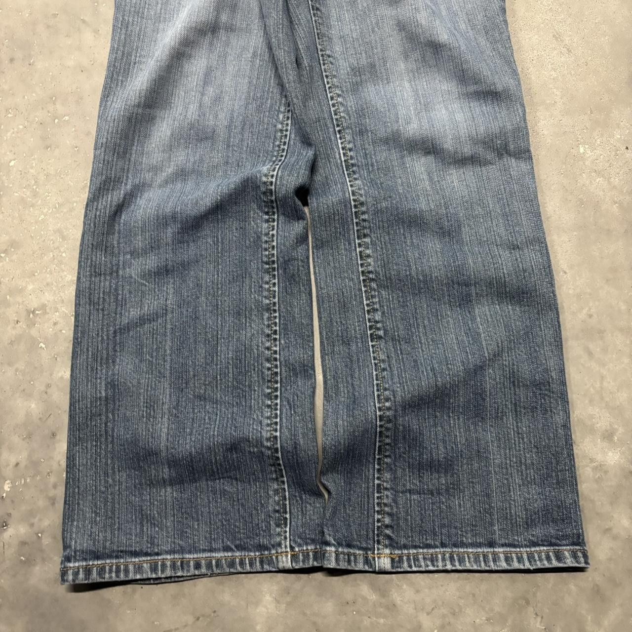 Japanese Brand × Vintage Crazy Vintage Y2K/2000s Grunge Dark Wash Denim Jeans! Size US 29 - 6 Thumbnail