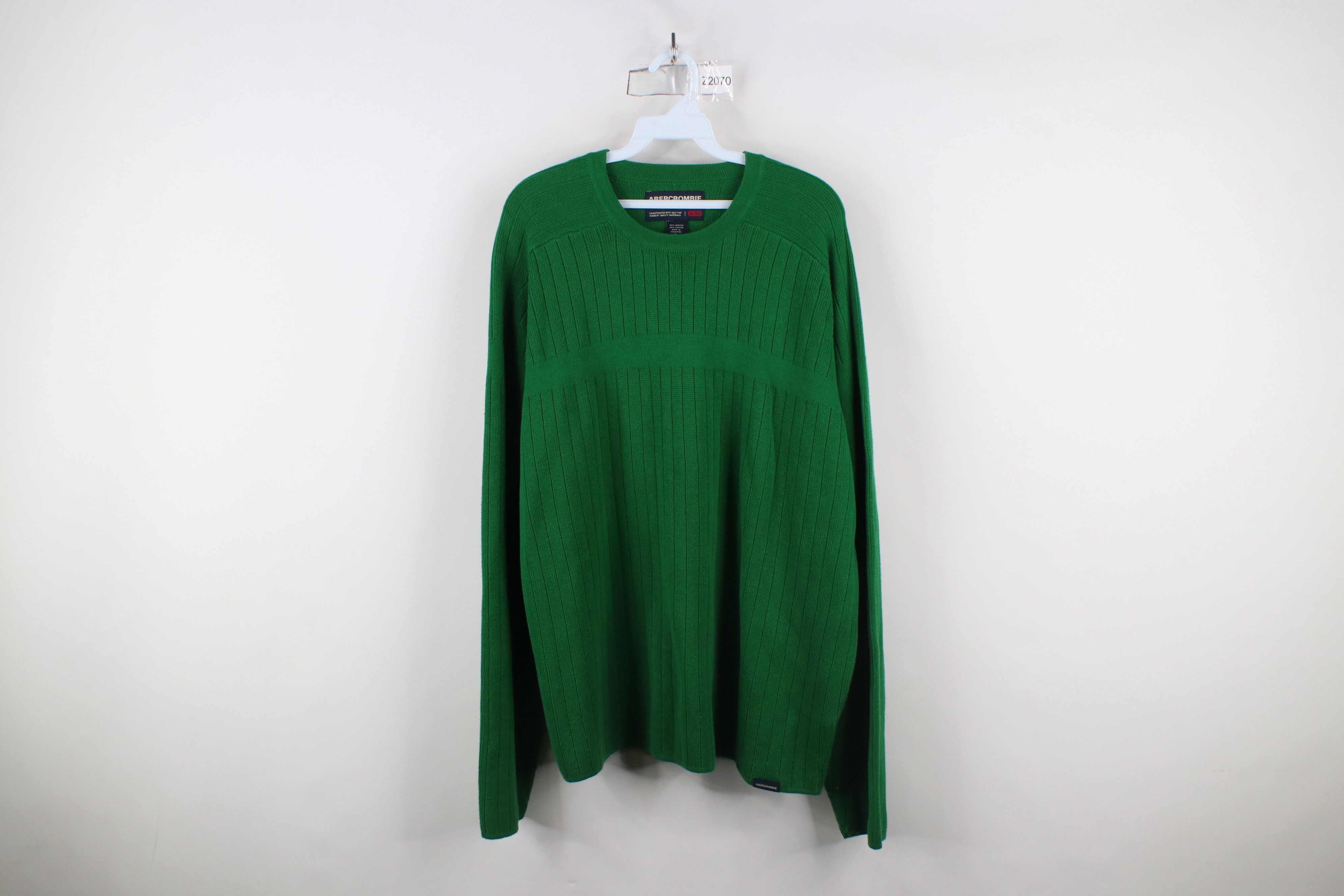 Abercrombie & Fitch × Vintage Vintage 90s Abercrombie & Fitch Ribbed Knit Crewneck Sweater Size US XL / EU 56 / 4 - 1 Thumbnail