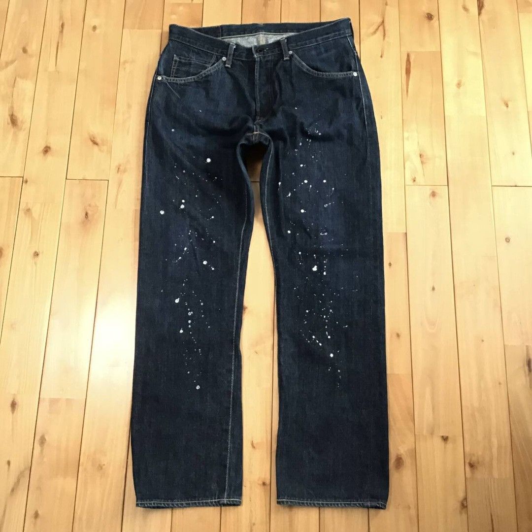 Bape × Nigo BAPE STA Painter Denim Pants a bathing ape star NIGO ★size M Size US 32 / EU 48 - 2 Thumbnail