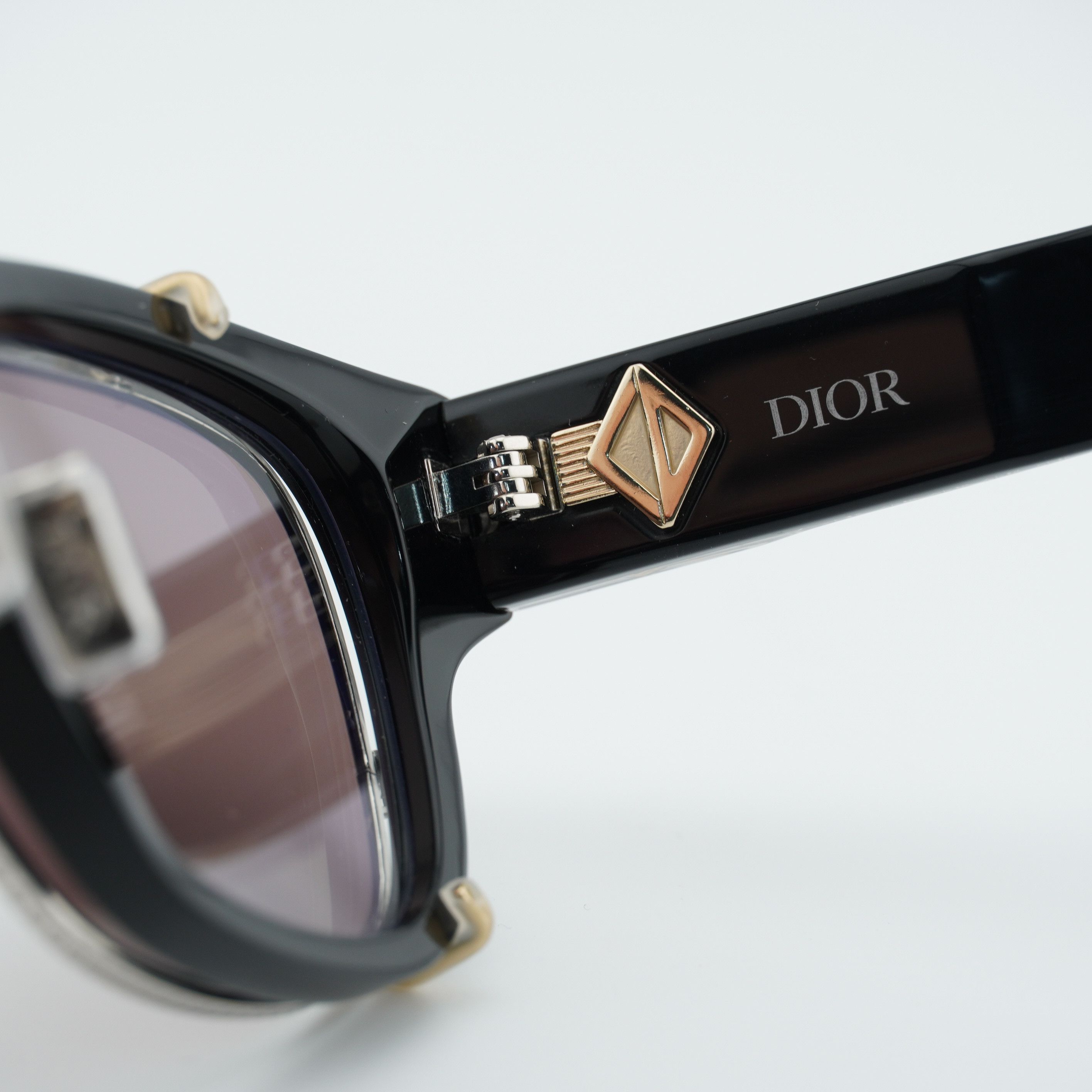 Dior Dior CD DIAMONDO S10F 10BB Eyeglasses Black 53mm Square Fram Size ONE SIZE - 8 Thumbnail