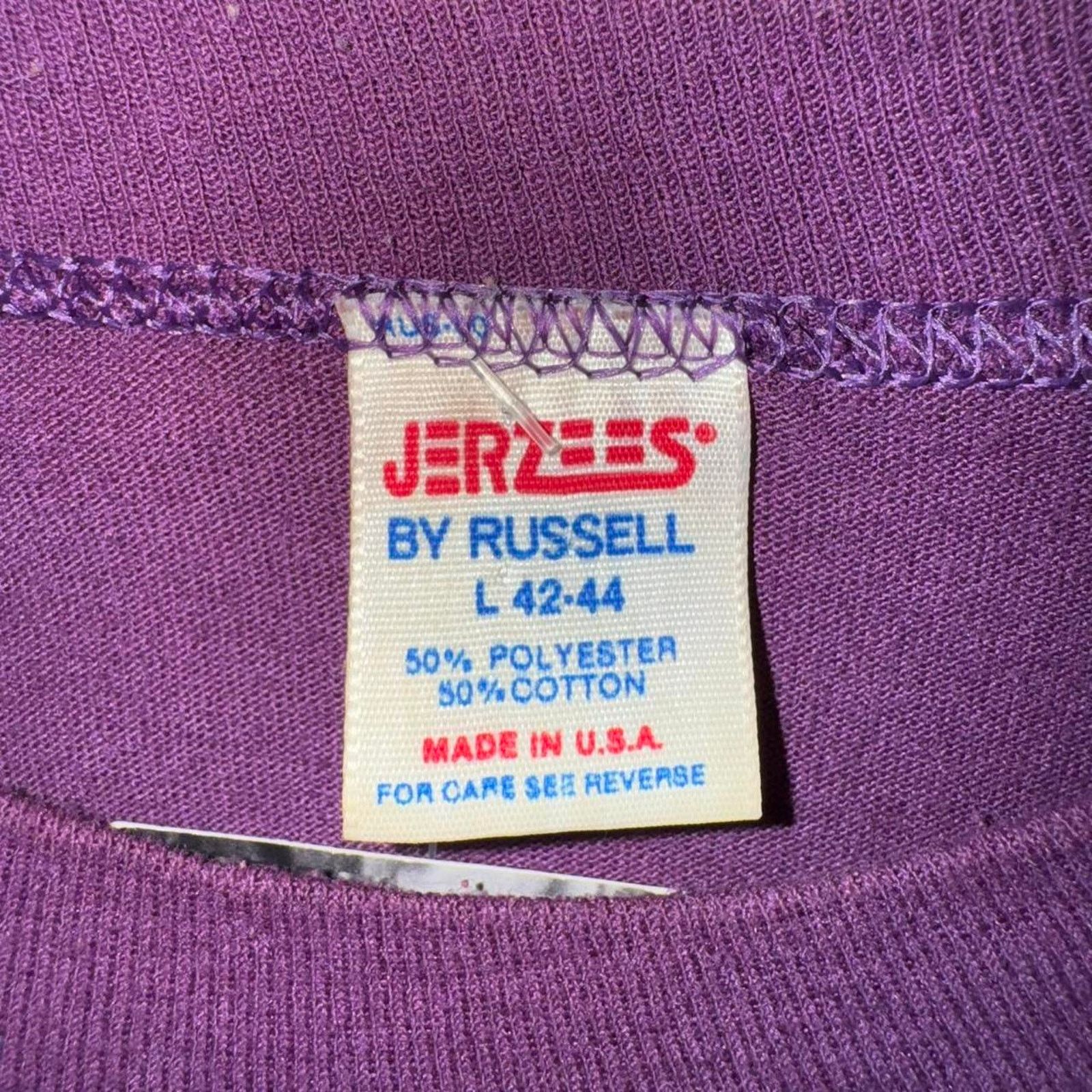 Jerzees Vintage los angeles 1980s collegiate style t-shirt Size US L / EU 52-54 / 3 - 4 Thumbnail