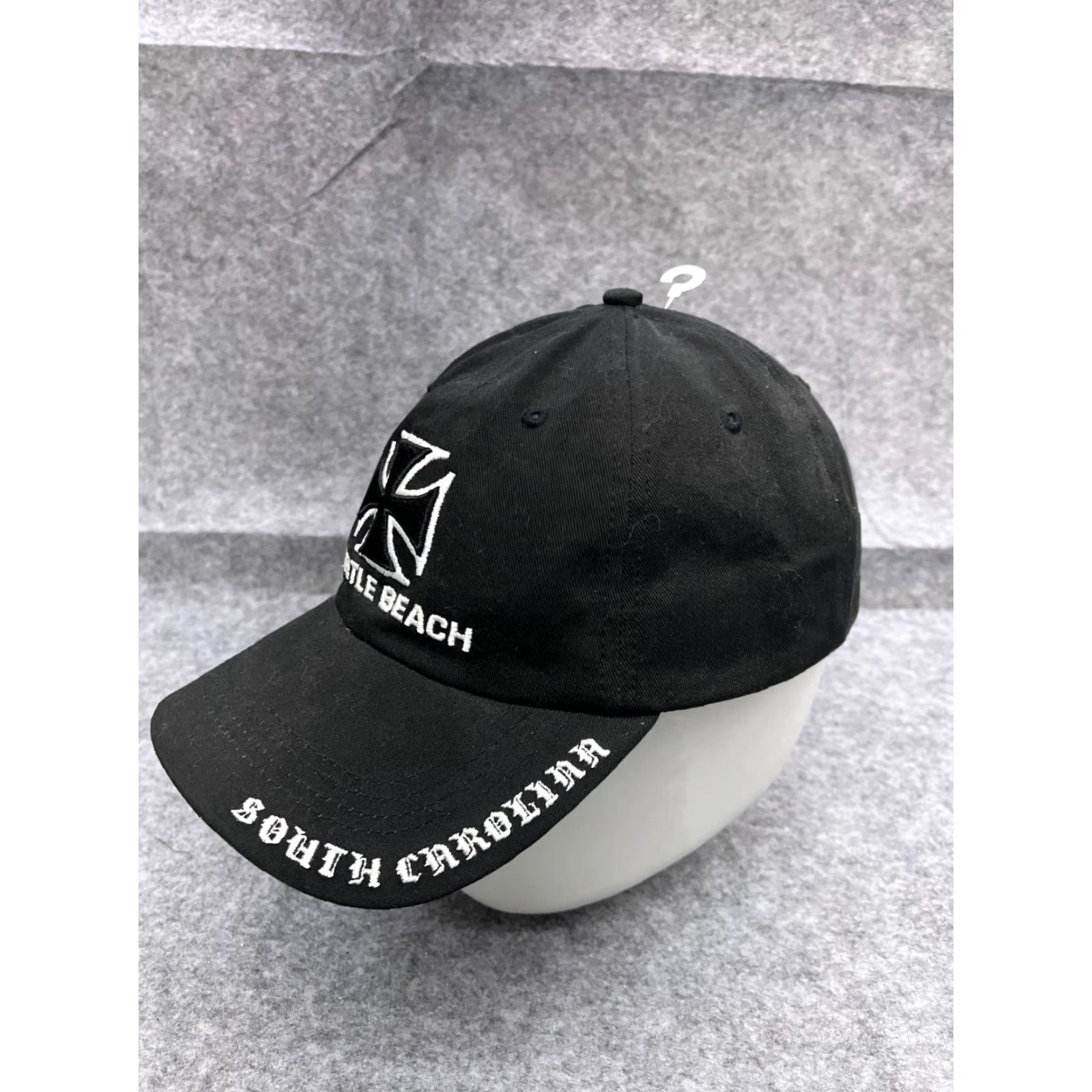 Vintage Landmark Graphics Myrtle Beach Baseball Cap Adjustable One Size Black Cotton Casual Outdoor Mens Size ONE SIZE - 4 Thumbnail