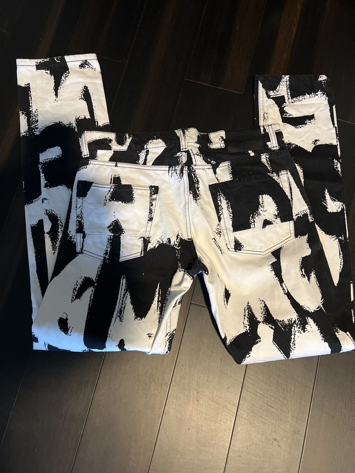 Alexander McQueen Alexander Mcqueen Men Graffiti Print Jeans Size US 30 / EU 46 - 6 Thumbnail