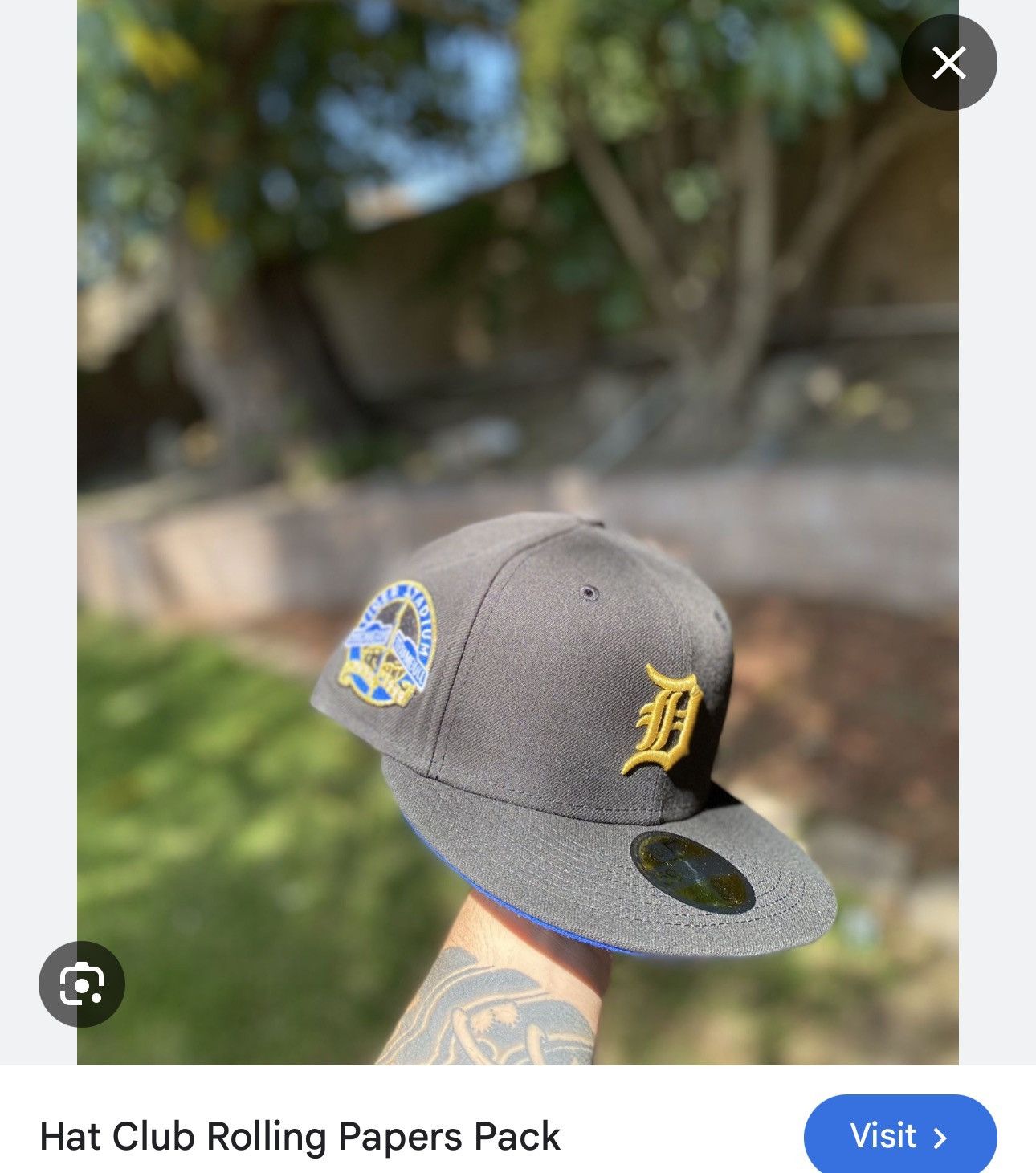 New Era Tigers “Tiger Stadium” Fitted – Hat Club 59FIFTY 420 rare Size ONE SIZE - 7 Thumbnail