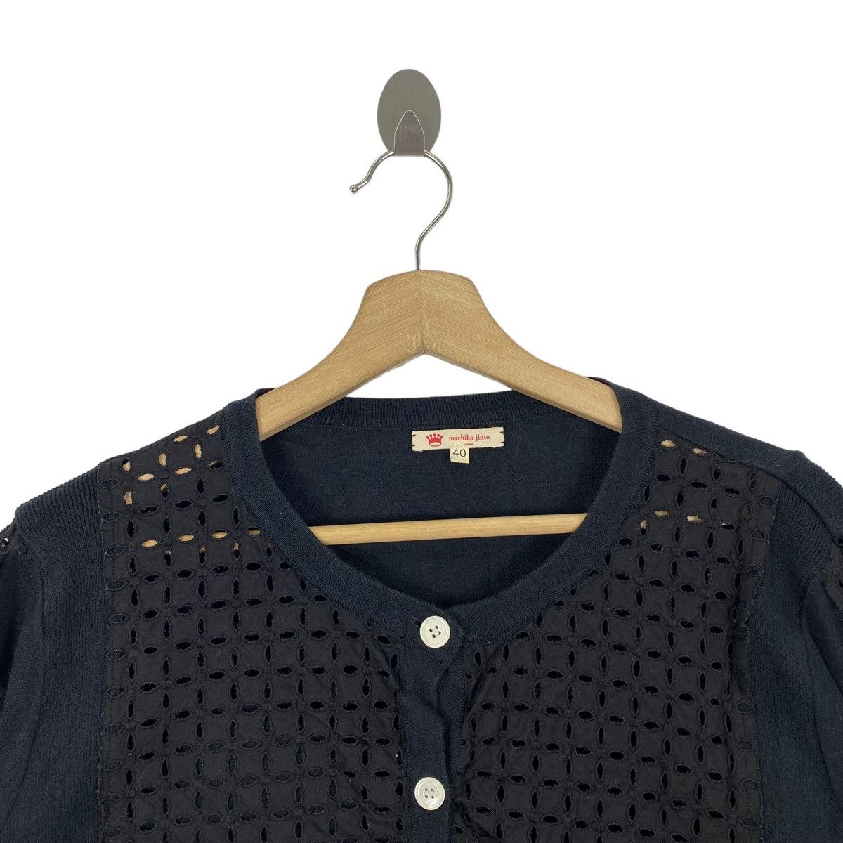 Japanese Brand MACHIKO JINTO LONDON Japanese Designer Button Up Knitwear Size M / US 6-8 / IT 42-44 - 2 Thumbnail