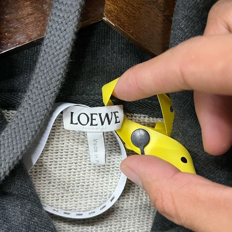 Loewe LOEWE Gray cardigan with large logo on chest Size S / US 4 / IT 40 - 4 Thumbnail