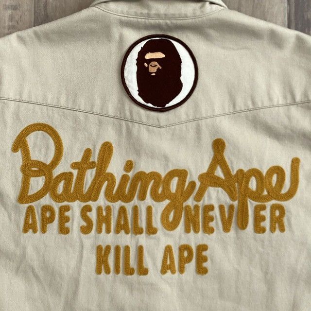 Bape BAPE Champion Embroidered Long Sleeve Shirt a bathing ape Size US S / EU 44-46 / 1 - 4 Thumbnail