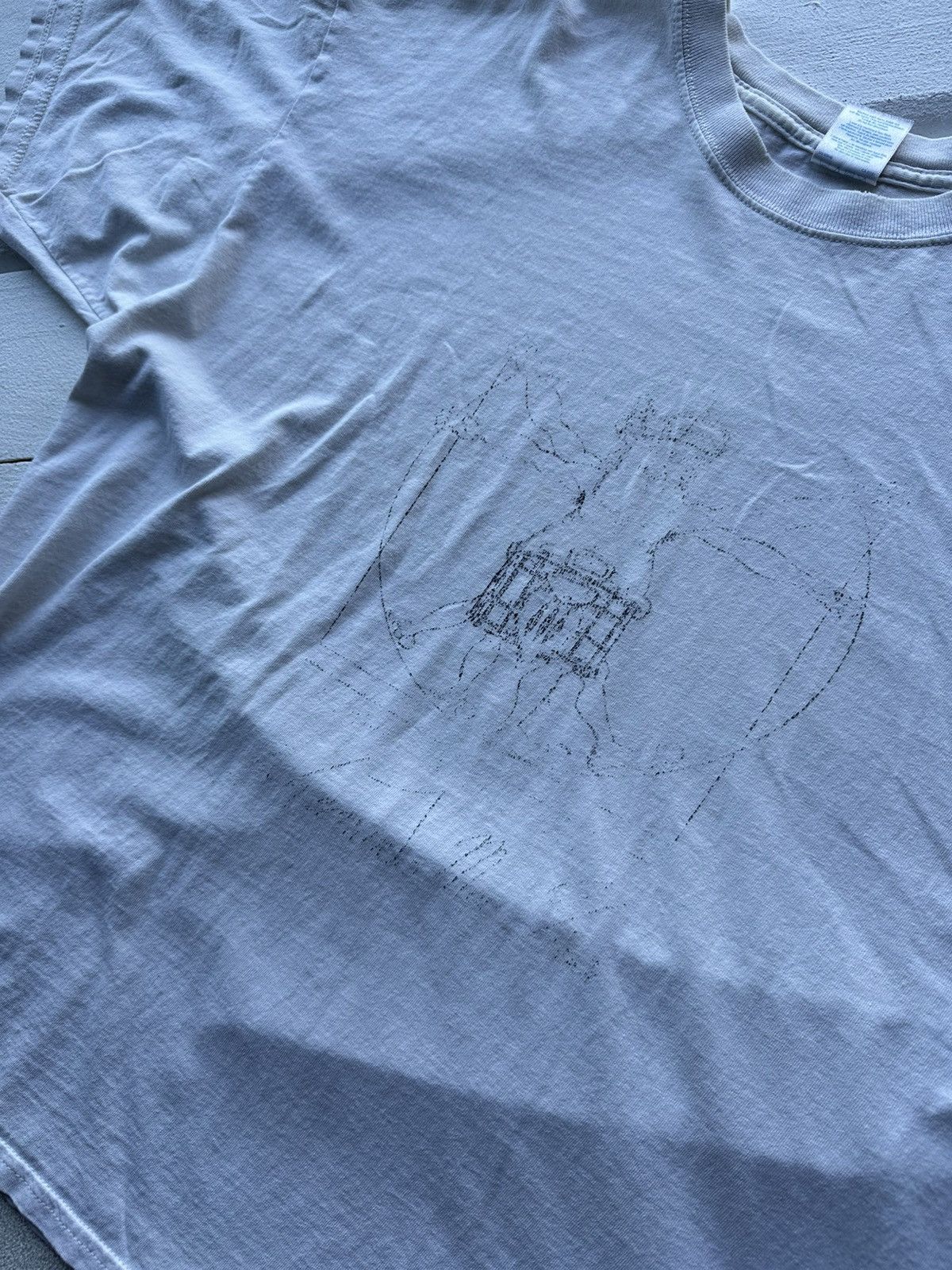 🚨LEONARDO DA VINCI BIG LOGO VINTAGE TEE WHITE
