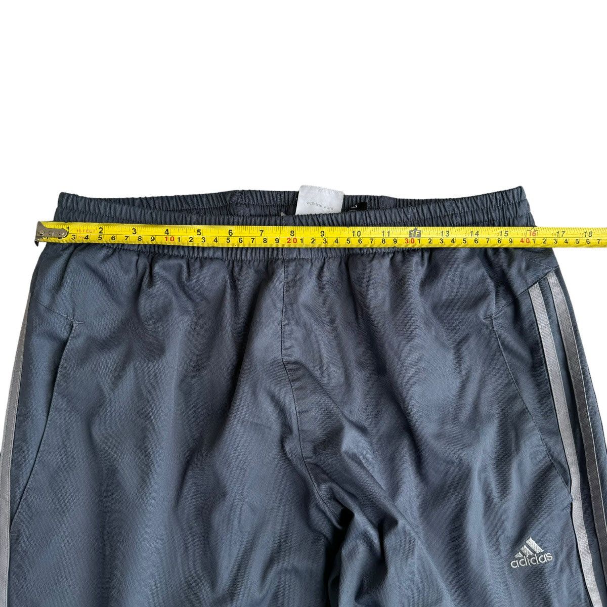 Adidas × Vintage Adidas Wide Leg Gray Tracksuit Pants Y2K Streetwear Loose Size US 32 / EU 48 - 5 Thumbnail