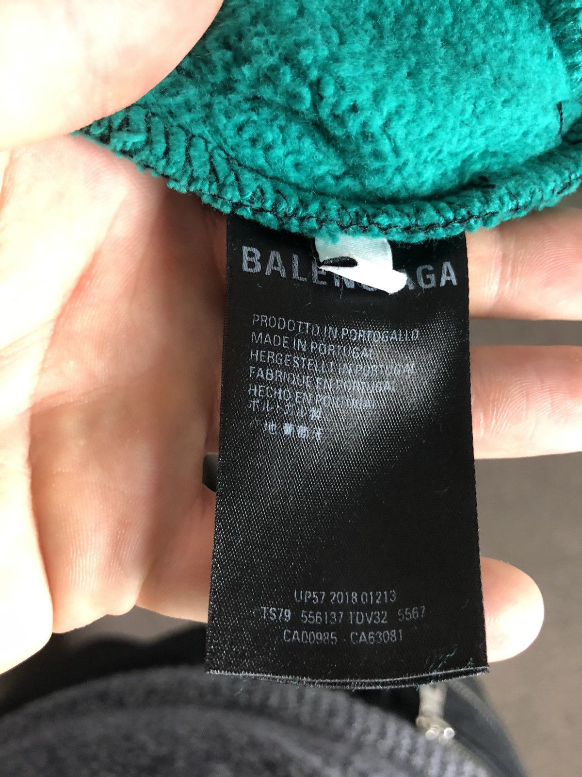 Balenciaga × Designer $1290 Green & Black Stripe Oversized Hoodie Size US M / EU 48-50 / 2 - 5 Thumbnail