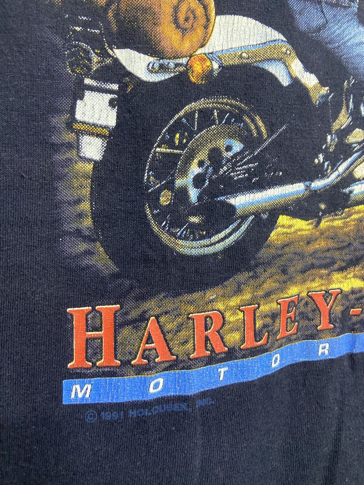 Harley Davidson Vintage 90s Harley Davidson Tee Shirt Size US L / EU 52-54 / 3 - 2 Thumbnail