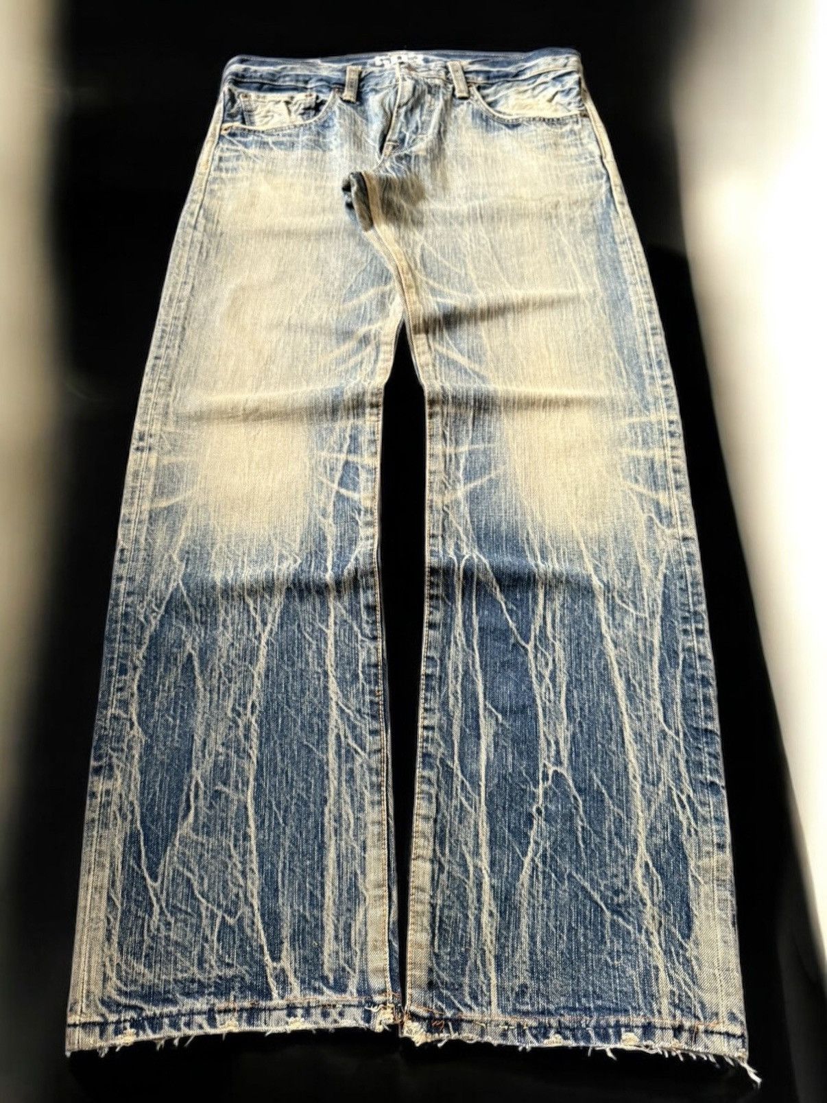 Edwin Vintage EDWIN 503 Faded Mud Wash Loose Jeans Size US 32 / EU 48 - 2 Thumbnail