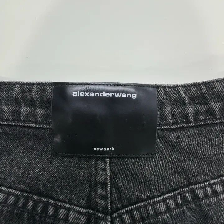 Alexander Wang Alexander Wang Gray Denim Cutoff Shorts for Women - Size 24" / US 00 / IT 34 - 8 Thumbnail