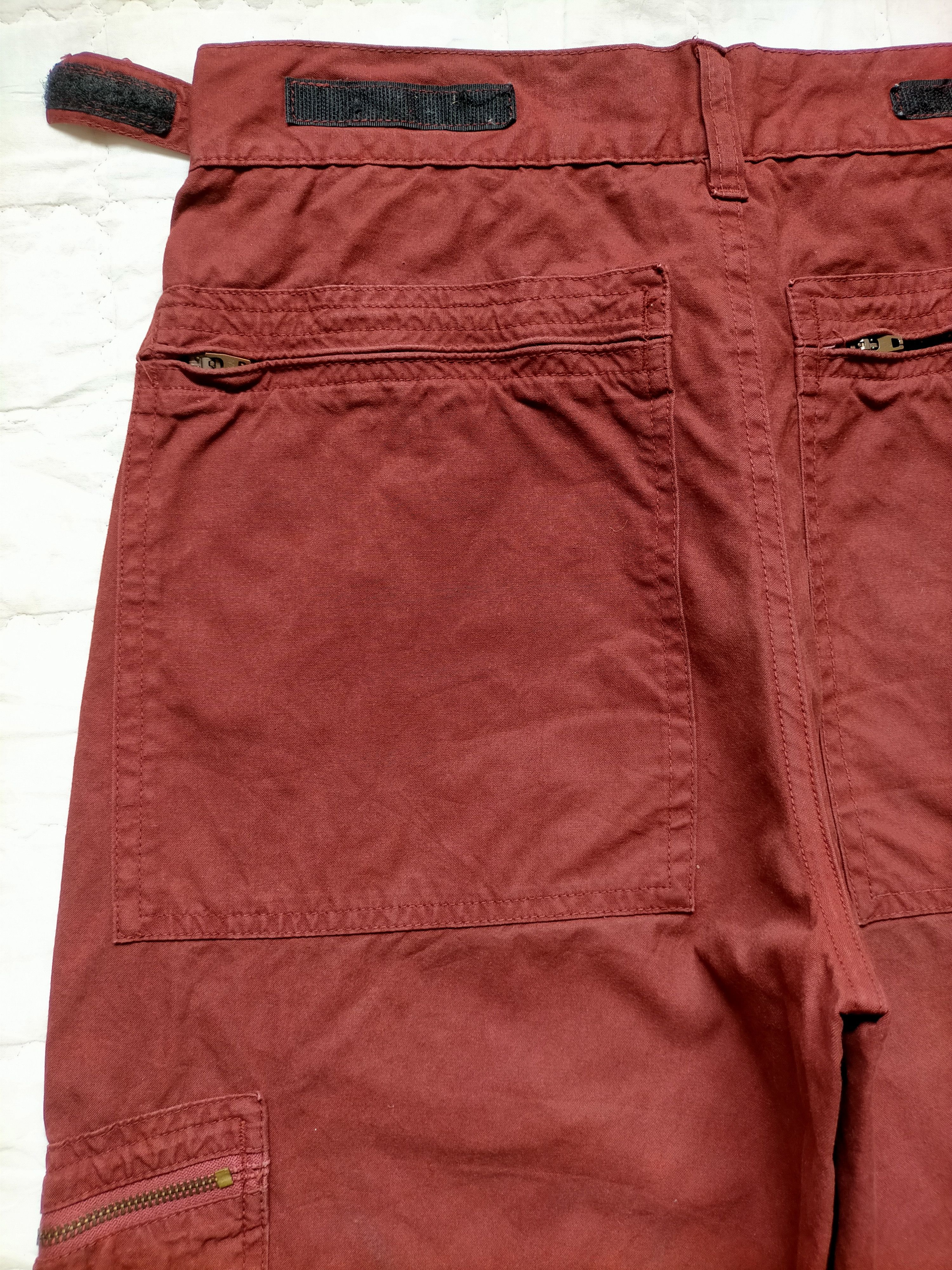 Stussy Stussy Authentic Gear Multipocket Zipped Red Pants Size US 30 / EU 46 - 14 Thumbnail