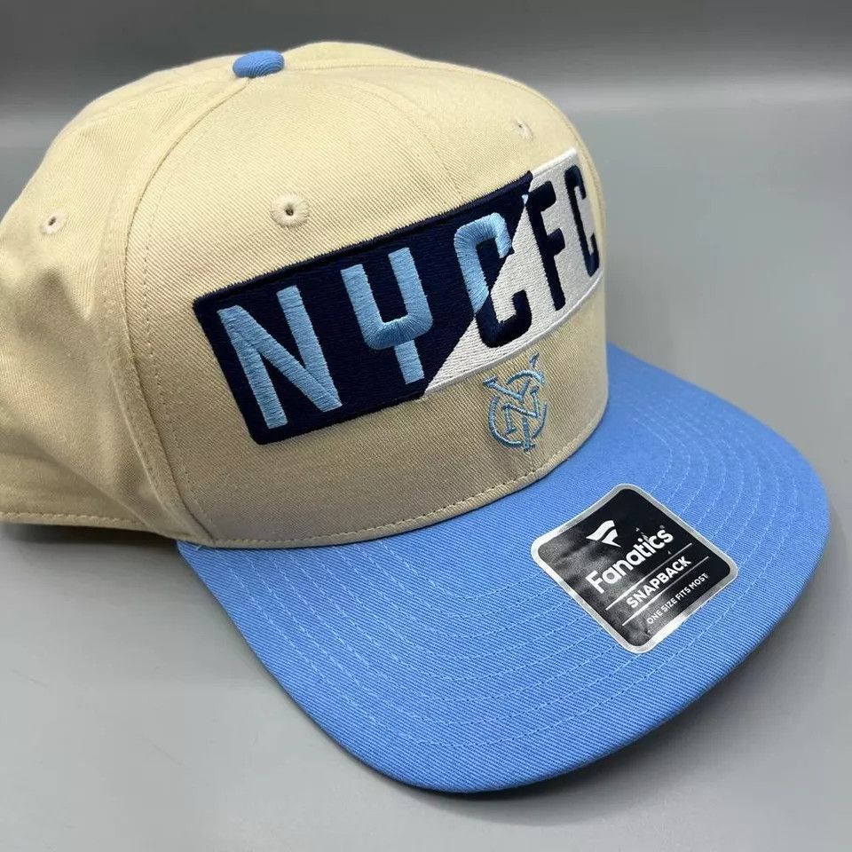 Other New York City FC Hat Men Beige Fanatics MLS Snap Back Cap Size ONE SIZE - 3 Thumbnail