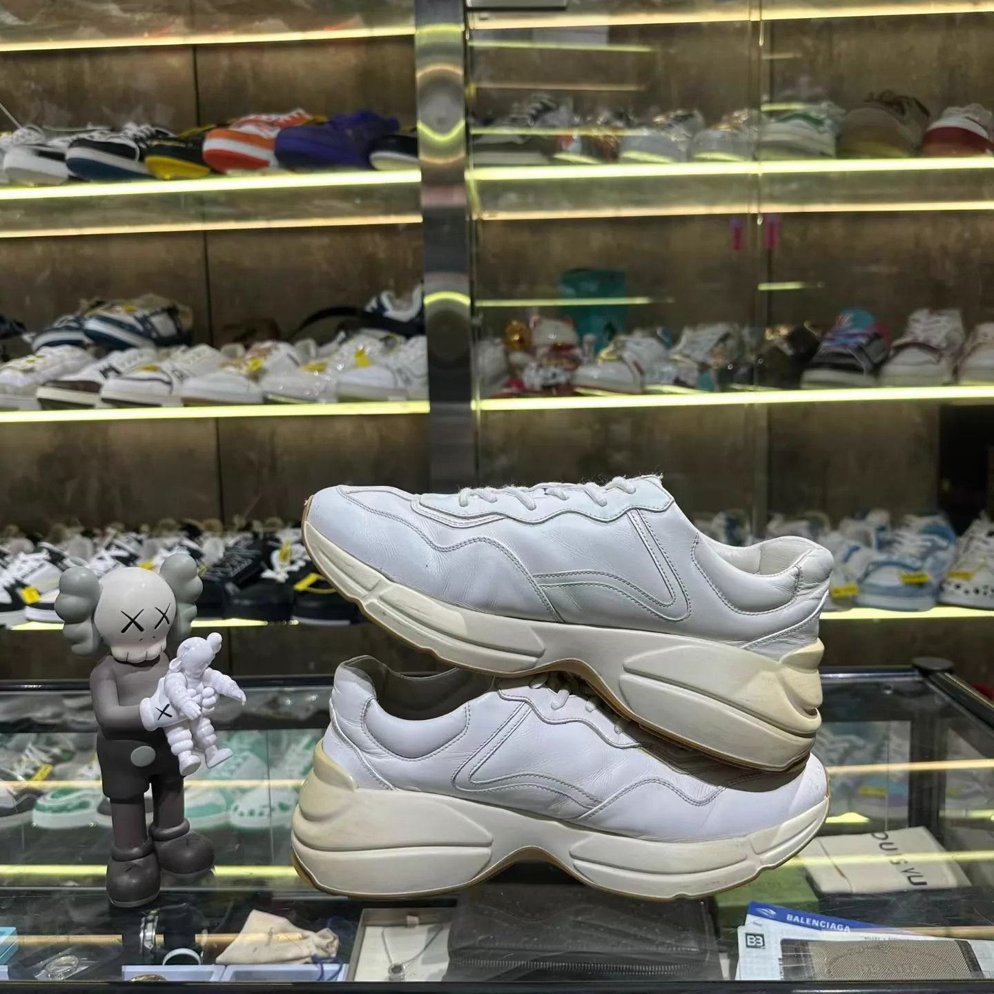 Gucci Gucci Dad Sneaker Worldwide White Brown Size 42 Size US 9 / EU 42 - 5 Thumbnail