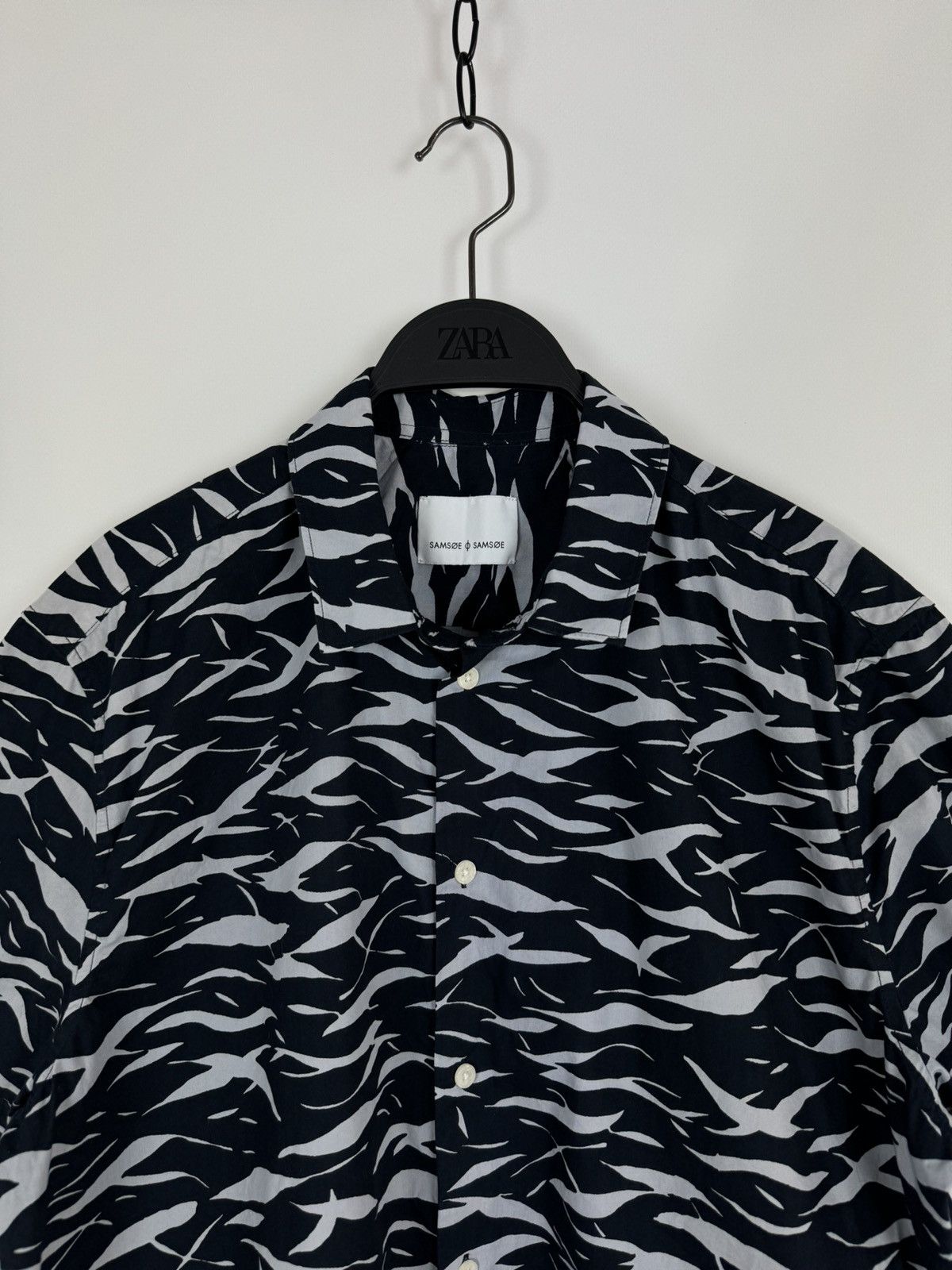 Samsoe Samsoe Samsoe Samsoe Abstract Blue S/S Shirt Size US XL / EU 56 / 4 - 2 Thumbnail