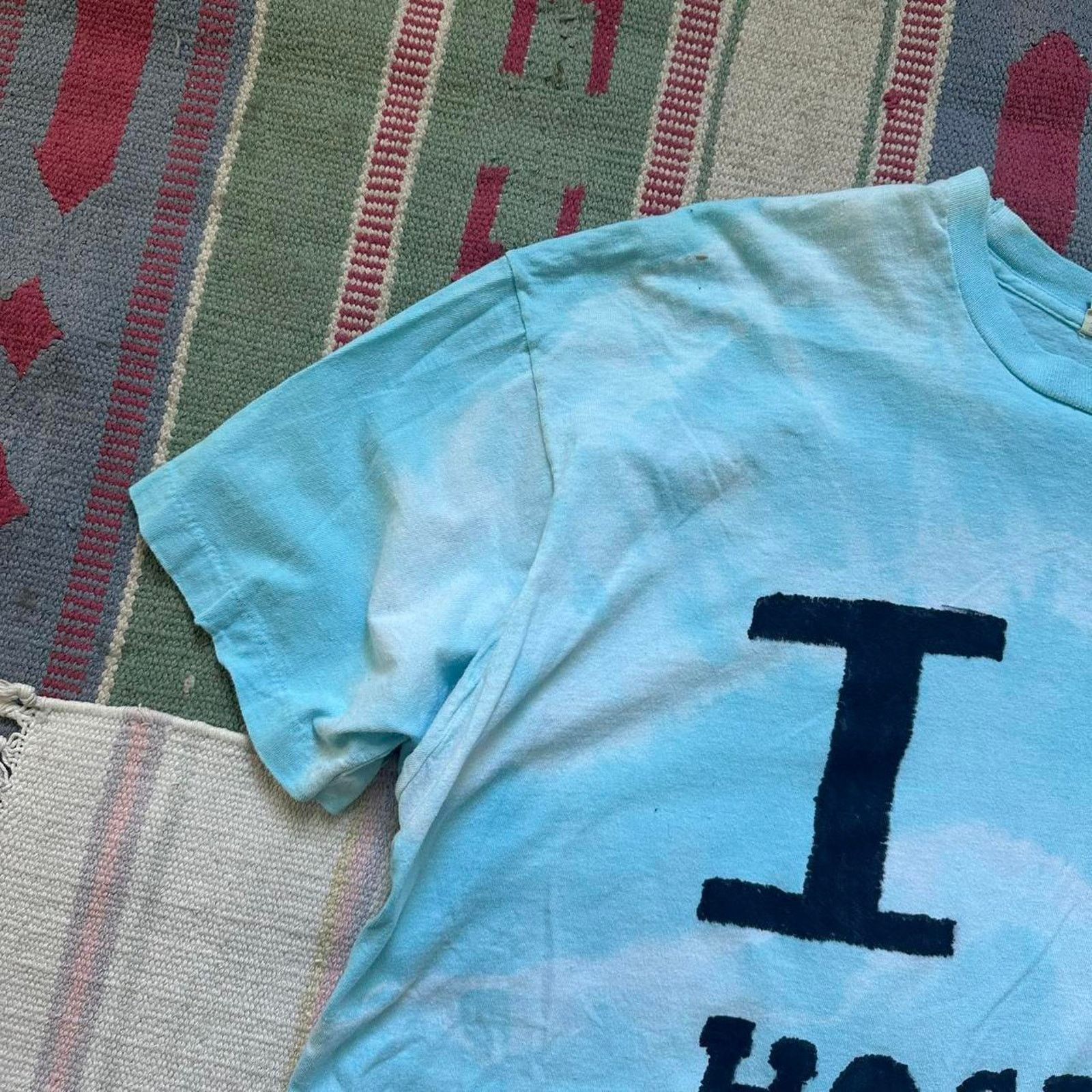 Other × Vintage RARE VINTAGE 70S I HEART hockey LOVE CUSTOM TIE DYE SHIRT Size US XXL / EU 58 / 5 - 4 Thumbnail
