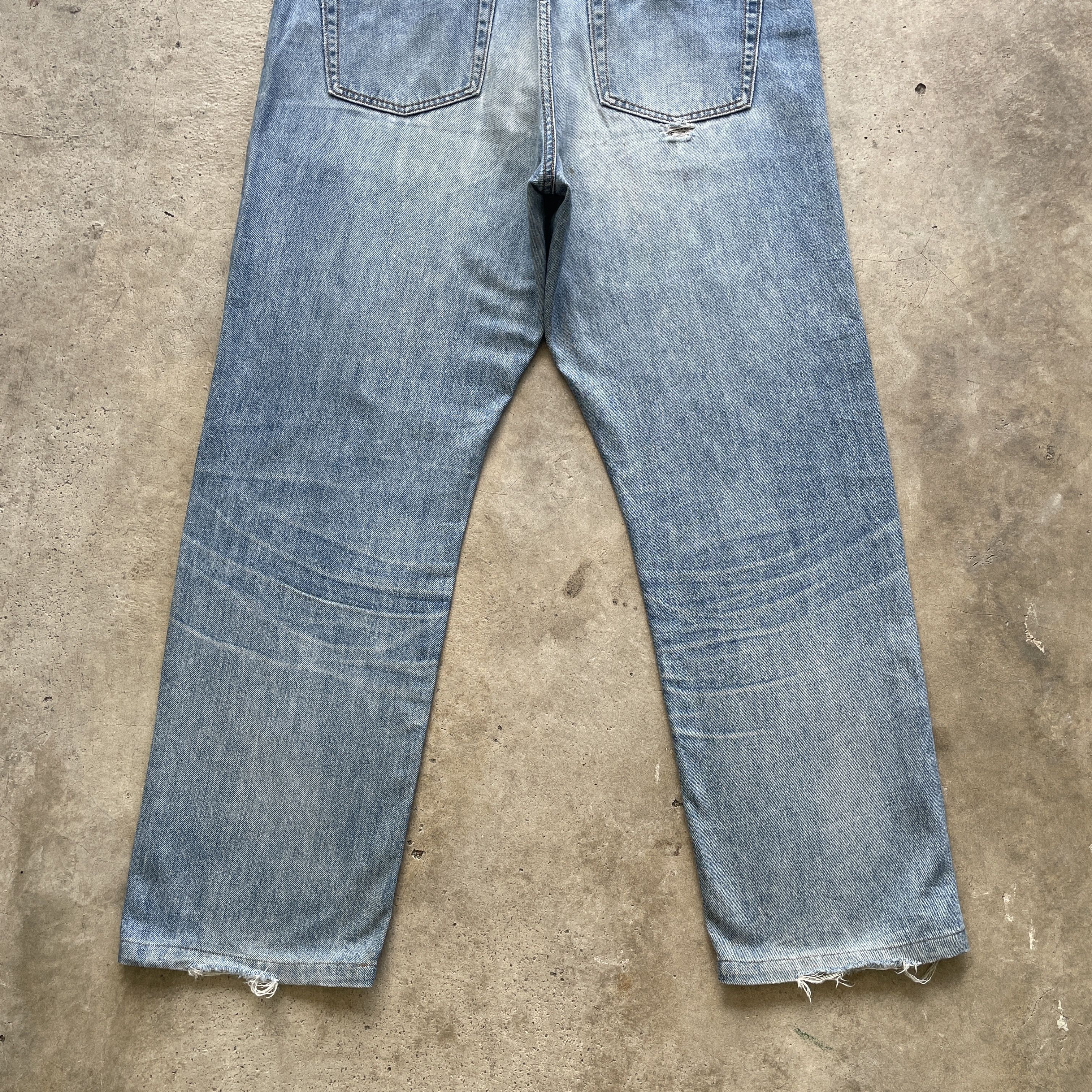 Japanese Brand VINTAGE JAPANESE FADED DENIM DISTRESSED JEANS PANTS W37 Size US 37 - 10 Thumbnail