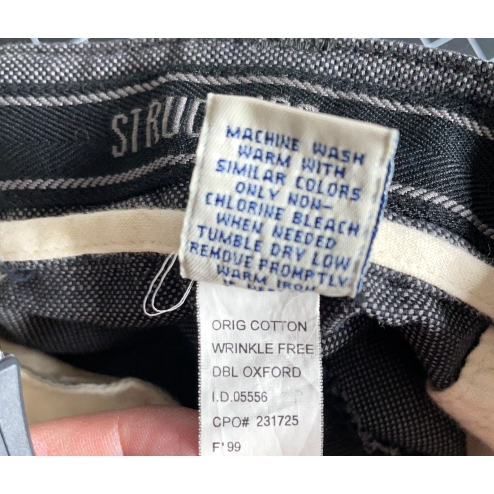 Vintage VINTAGE Structure 90s Pleated Cotton Trousers Pants Mens Regular Baggy Fit Gray 38 x 29 Size US 39 - 4 Thumbnail