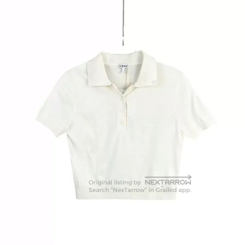Loewe Loewe Mulberry Silk Polo Knit Shirt Size S / US 4 / IT 40 - 1 Thumbnail