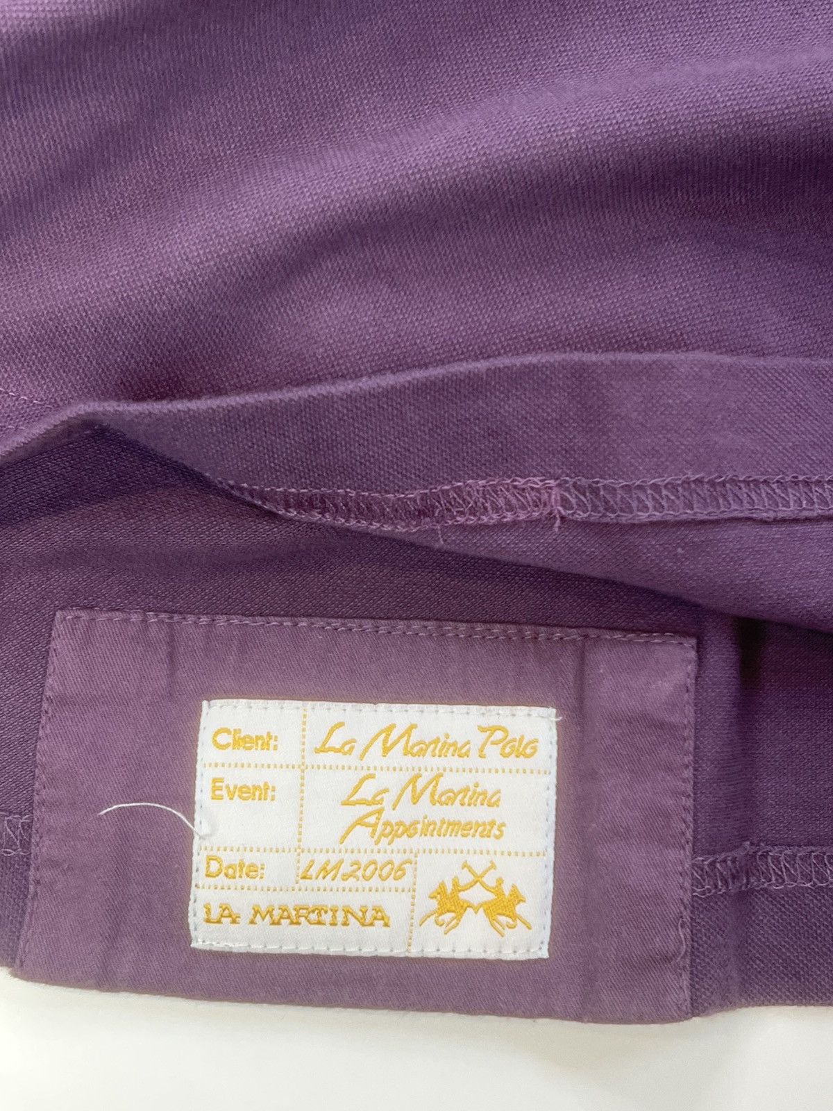 La Martina La Martina Polo Rugby Shirt 2006 Purple Size M Rare Vintage Size US M / EU 48-50 / 2 - 18 Thumbnail