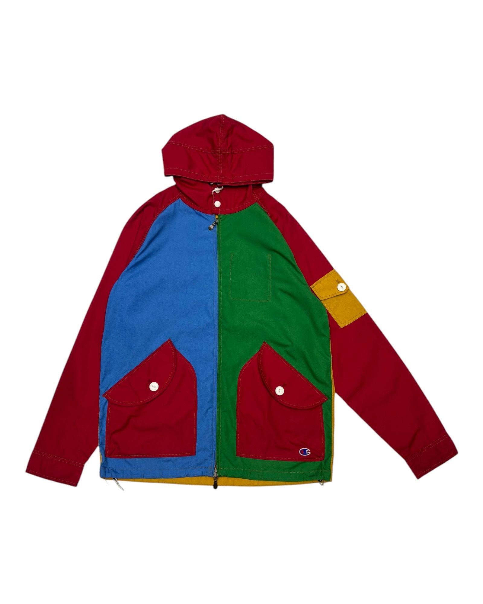 Champion × Hysteric Glamour 🔥VTG CHAMPION COLOURBLOCK LIGHT JACKET HOODIES Size US L / EU 52-54 / 3 - 9 Thumbnail