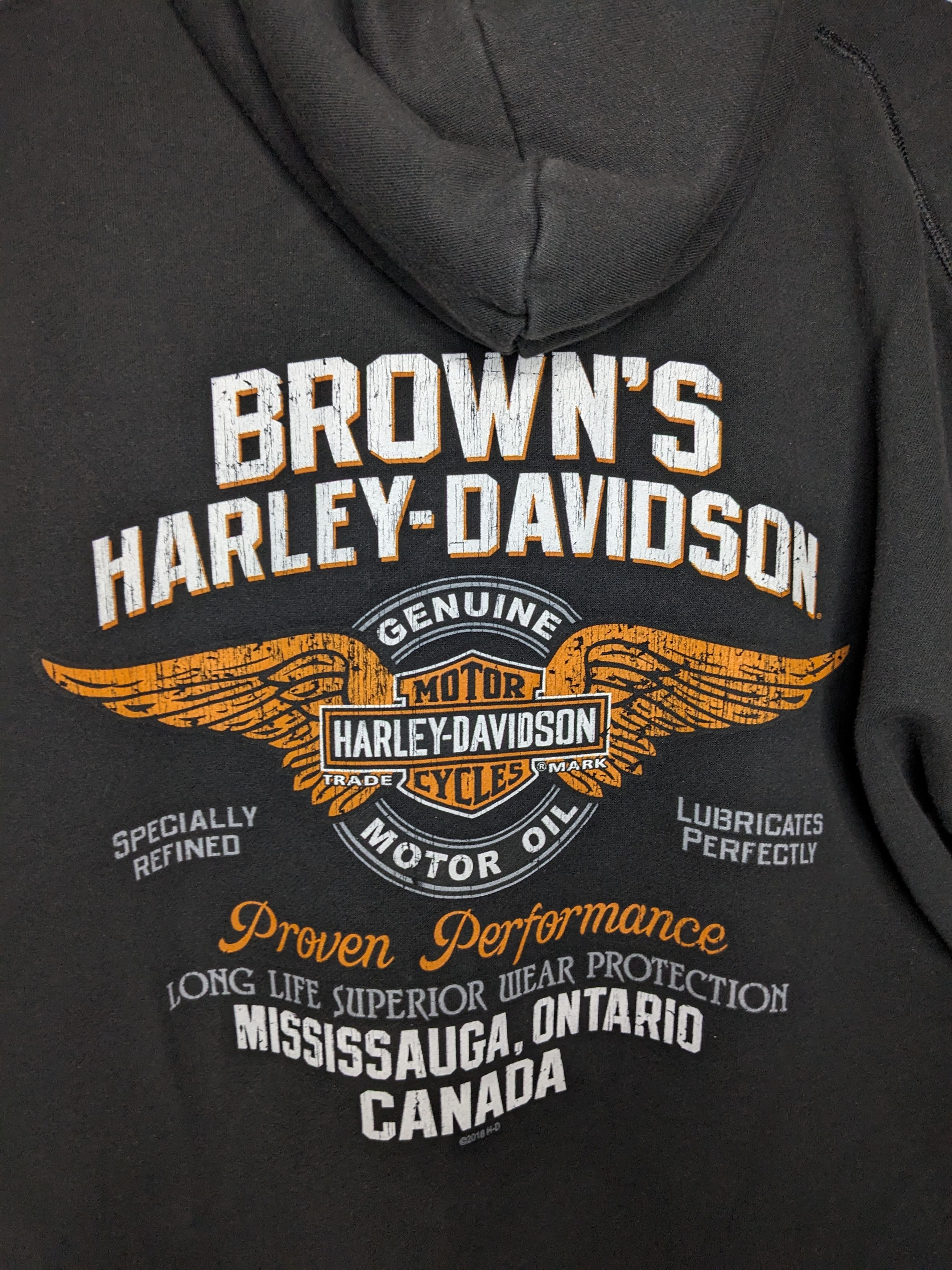 Harley Davidson Harley Davidson Full Zip Sweater Sz XL Black Graphic Hoodie Size US XL / EU 56 / 4 - 5 Thumbnail