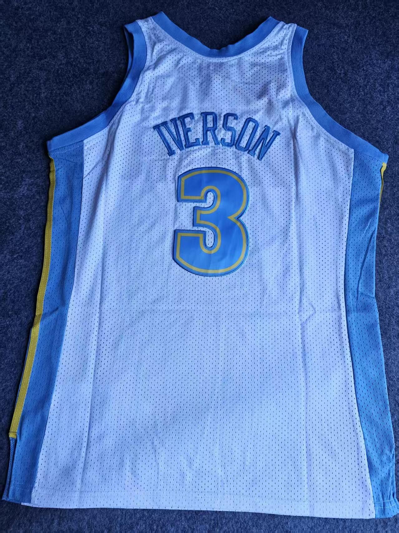 NBA 2006 07 Denver Nuggets 3 Allen Iverson Jersey Size US M / EU 48-50 / 2 - 2 Thumbnail