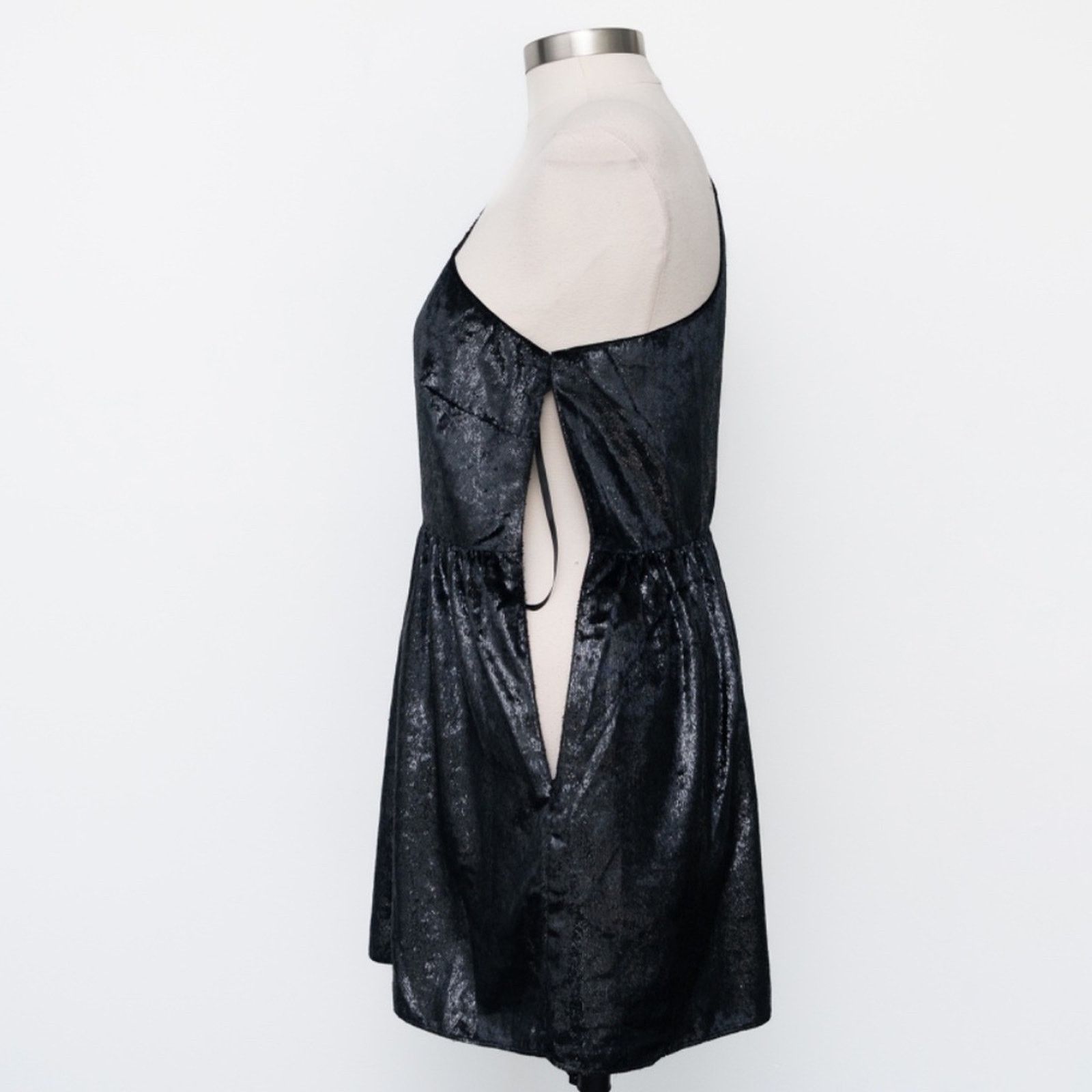 7 For All Mankind 7 For All Mankind. New! One Shoulder Velour Dress. Size L / US 10 / IT 46 - 12 Thumbnail