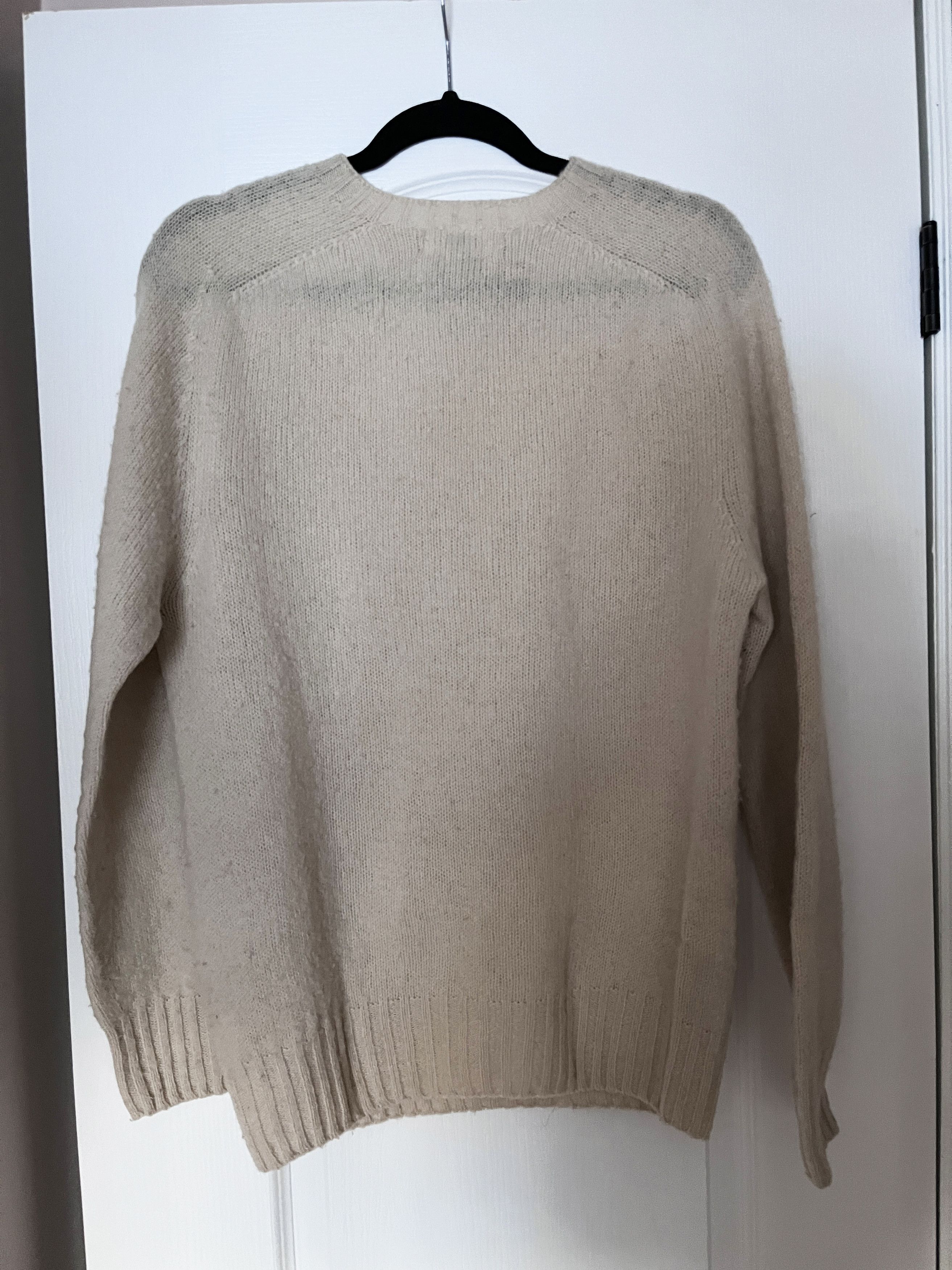 YMC YMC Oatmeal 100% Wool Sweater Made in Scotland Size M Size US M / EU 48-50 / 2 - 2 Thumbnail