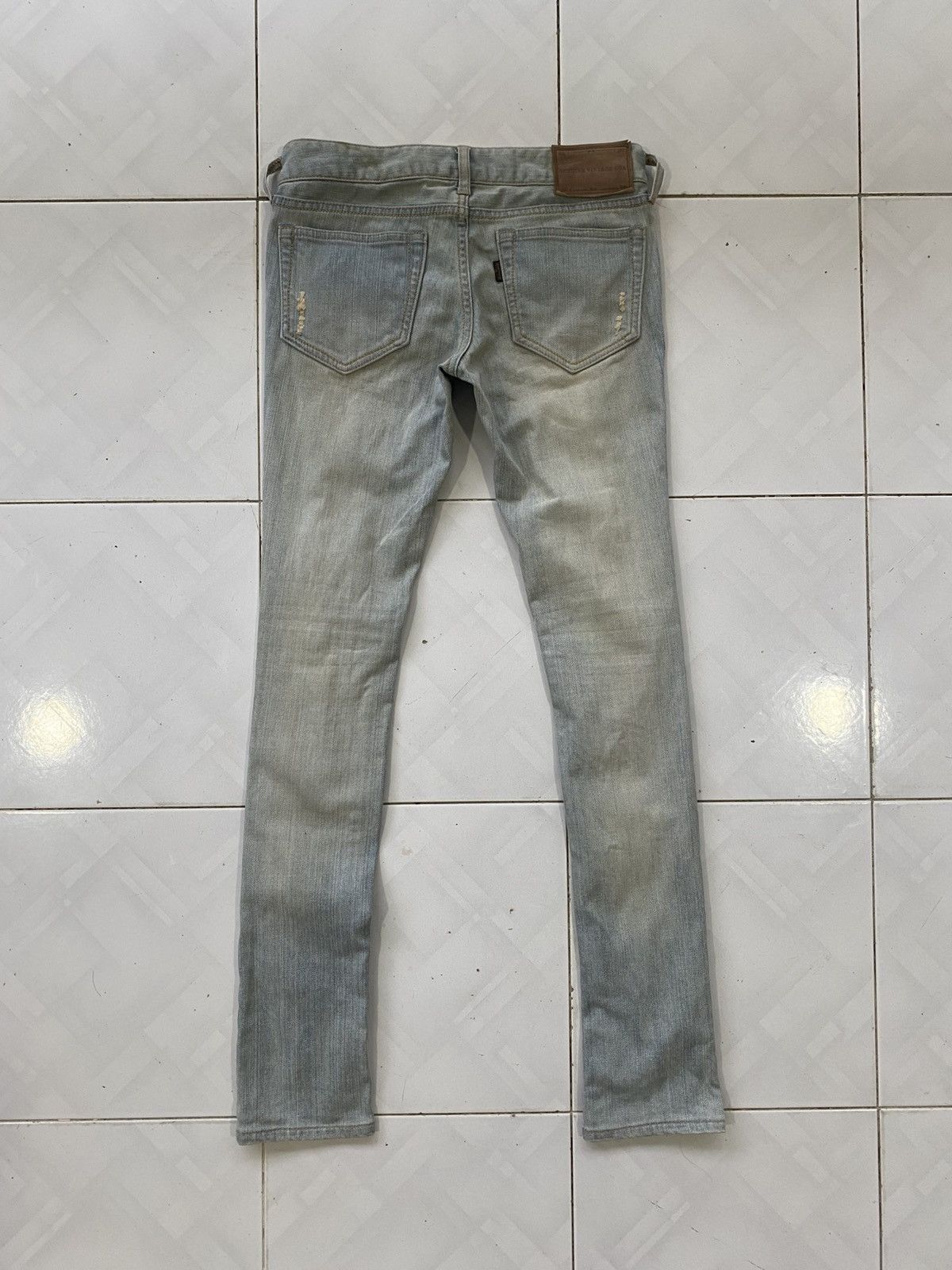 Designer × Japanese Brand × KMRii Vintage Goa Blue Washed Distressed Jeans Size 28" / US 6 / IT 42 - 4 Thumbnail