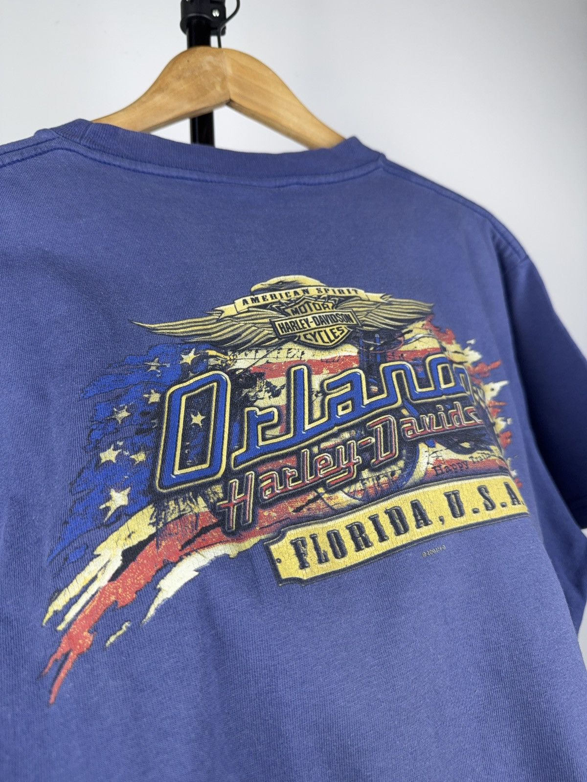 Harley Davidson × Vintage Vintage 2001 Harley Davidson Florida USA print y2k T shirt Size US L / EU 52-54 / 3 - 10 Thumbnail