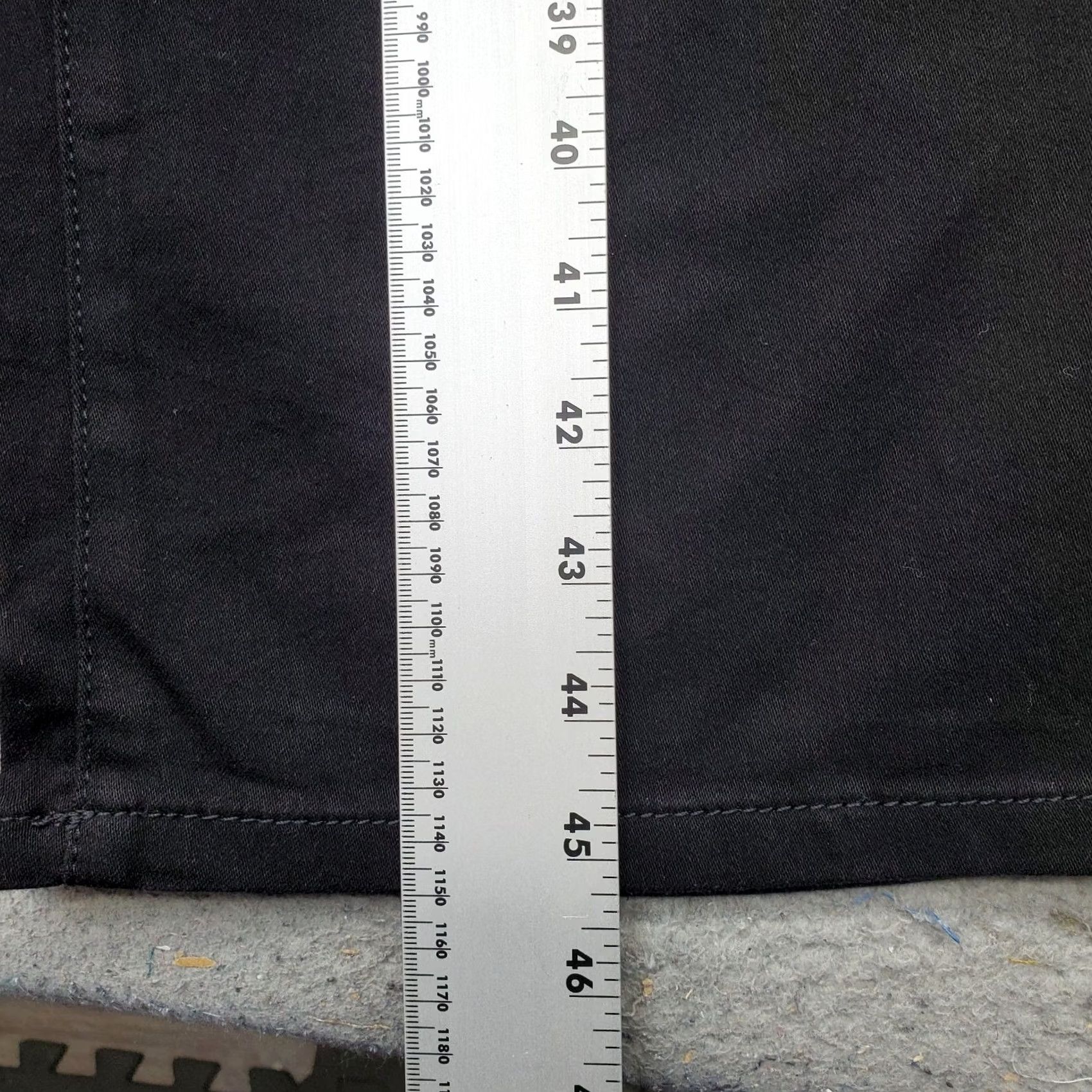Vintage Style&co. Boot Leg Jeans Womens 20W Black Regular Fit Dark Wash 5-Pocket Design Jeans Size 42" / US 20 - 6 Thumbnail