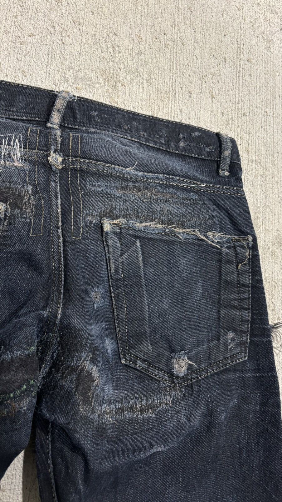 Rick Owens Drkshdw Rick Owens Distressed Detroit Cut Denim Size US 32 / EU 48 - 12 Thumbnail
