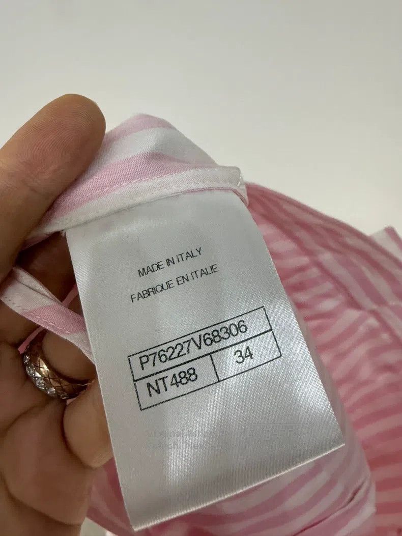 Chanel Chanel 24M Pink Striped Sequin Double C Shorts Size 42" / US 20 - 5 Thumbnail