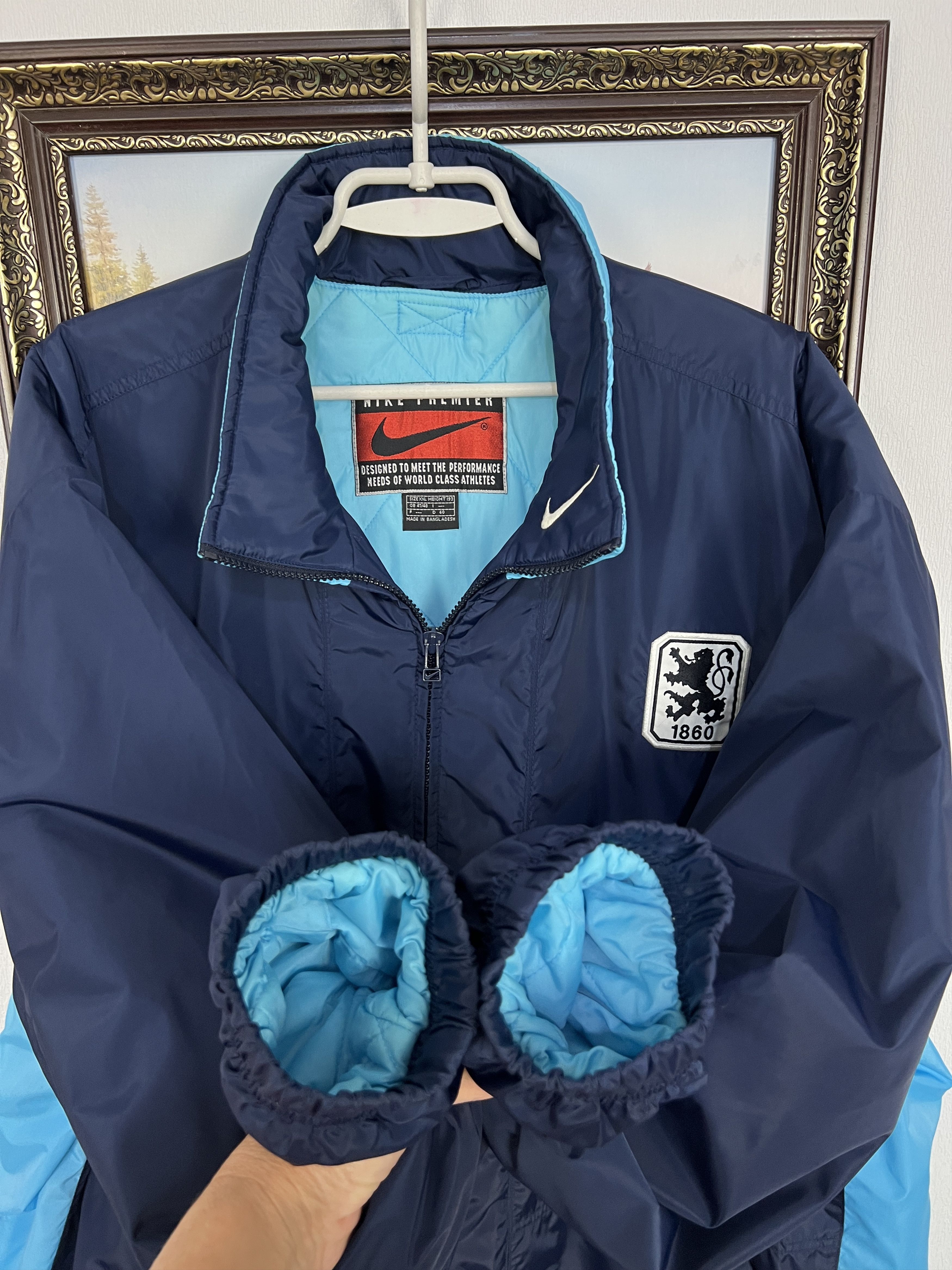 Nike Vintage 90's Nike 1860 Munich Munchen Football Jacket Soccer Size US XXL / EU 58 / 5 - 9 Thumbnail